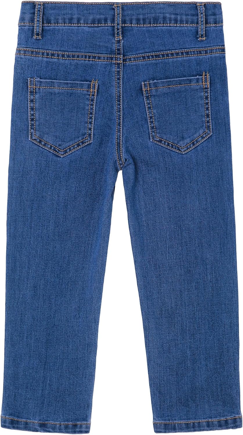 KIDSCOOL SPACE Baby Jeans Pink Heart Embroidanted