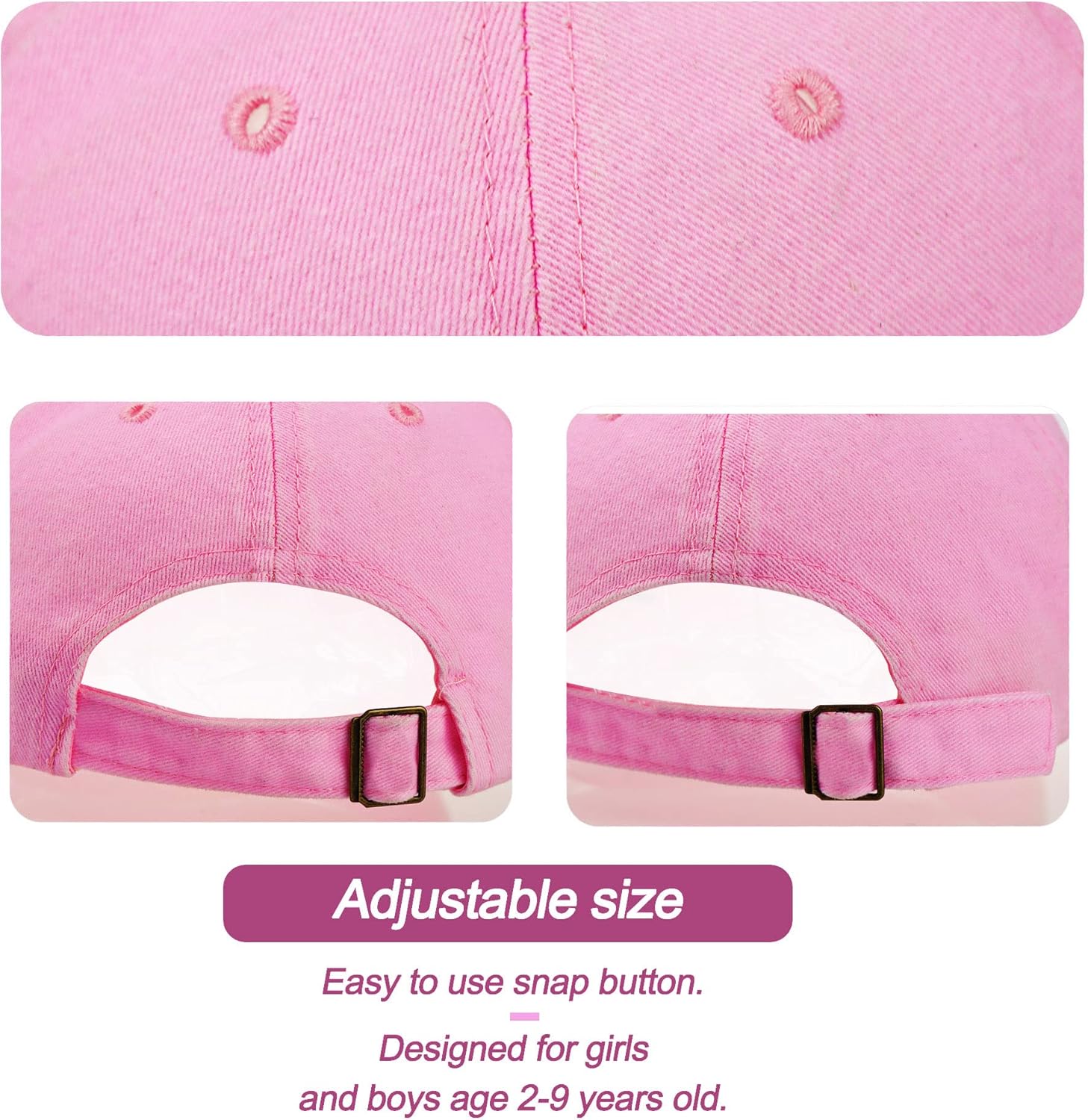 Distressed Washed Baseball Cap for Kids 2-8