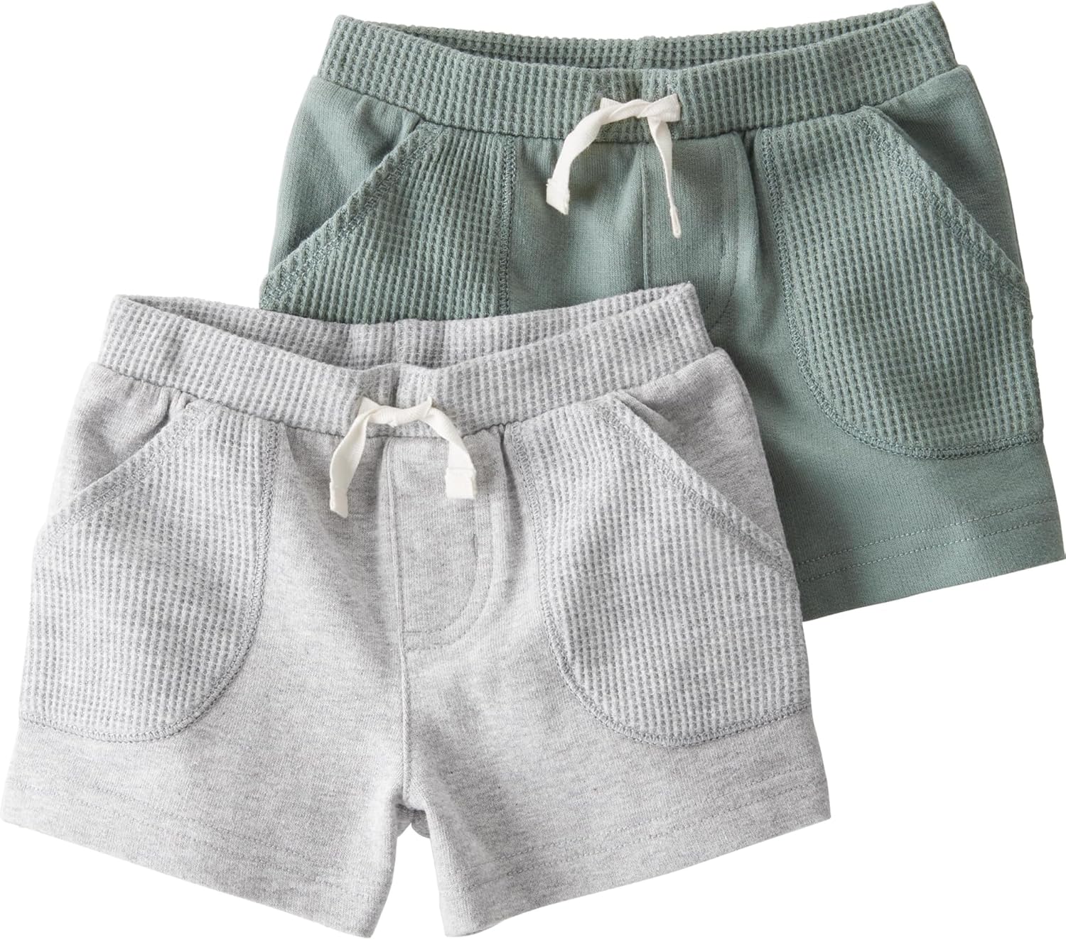 Little Planet by Carters Unisex 2-Pack Waffle Knit Stripes