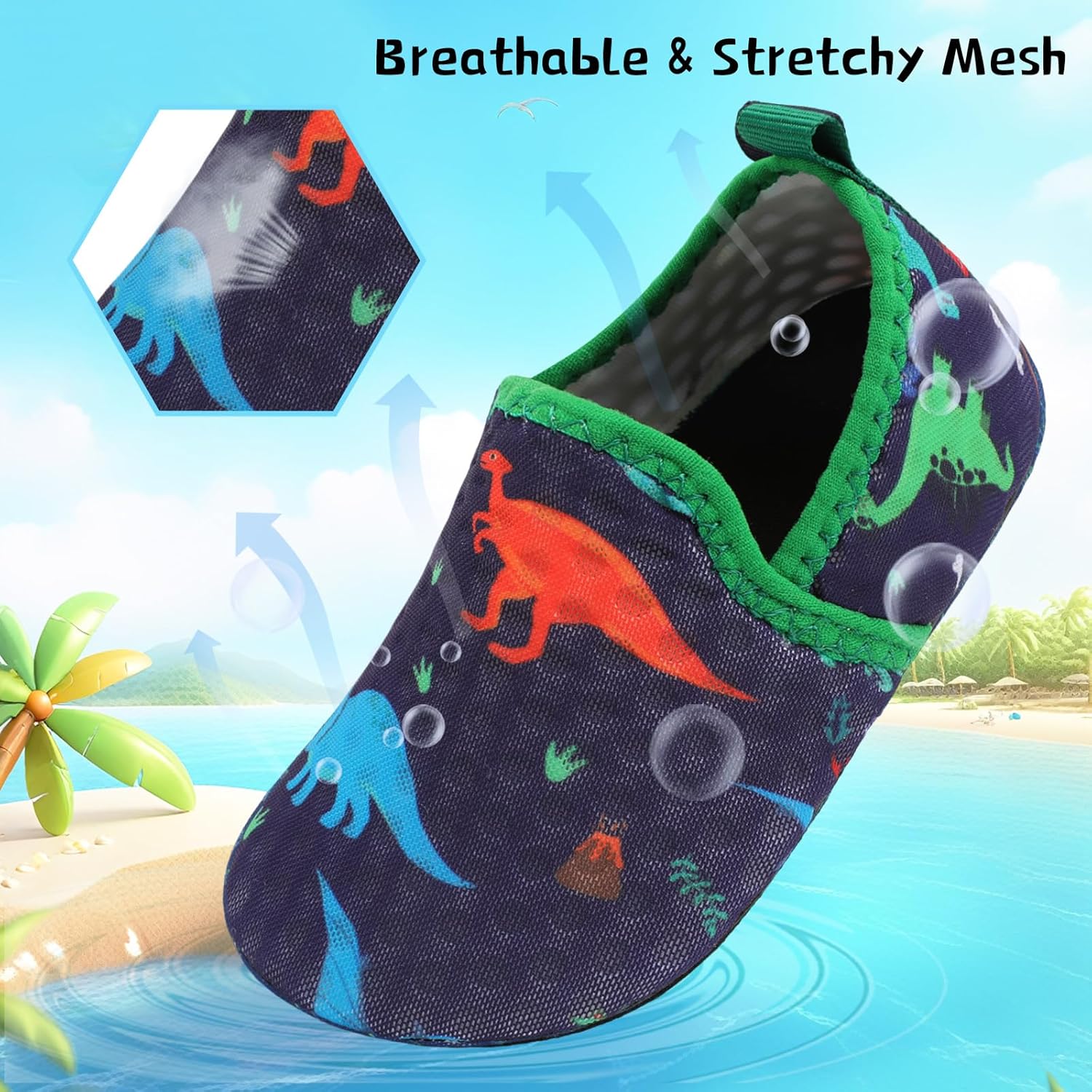 Centipede Demon Toddler Flip Anti-Slip Water Shoes