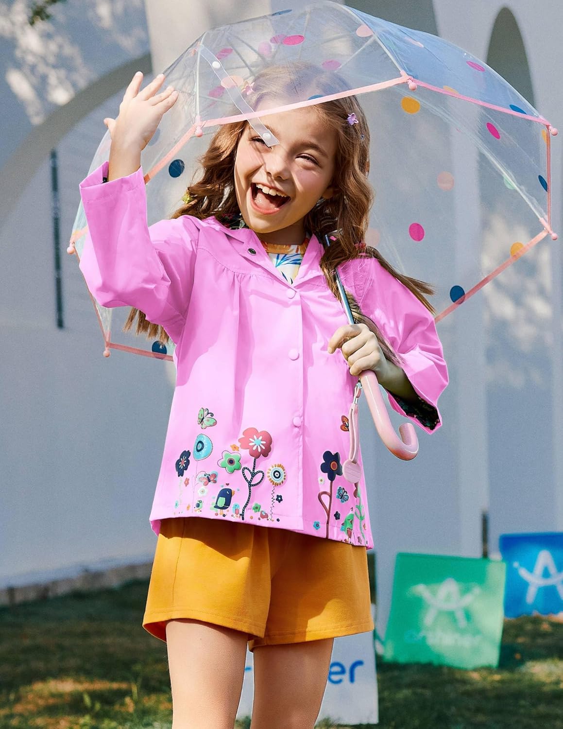 Arshiner Baby Girl Waterproof Hoodie