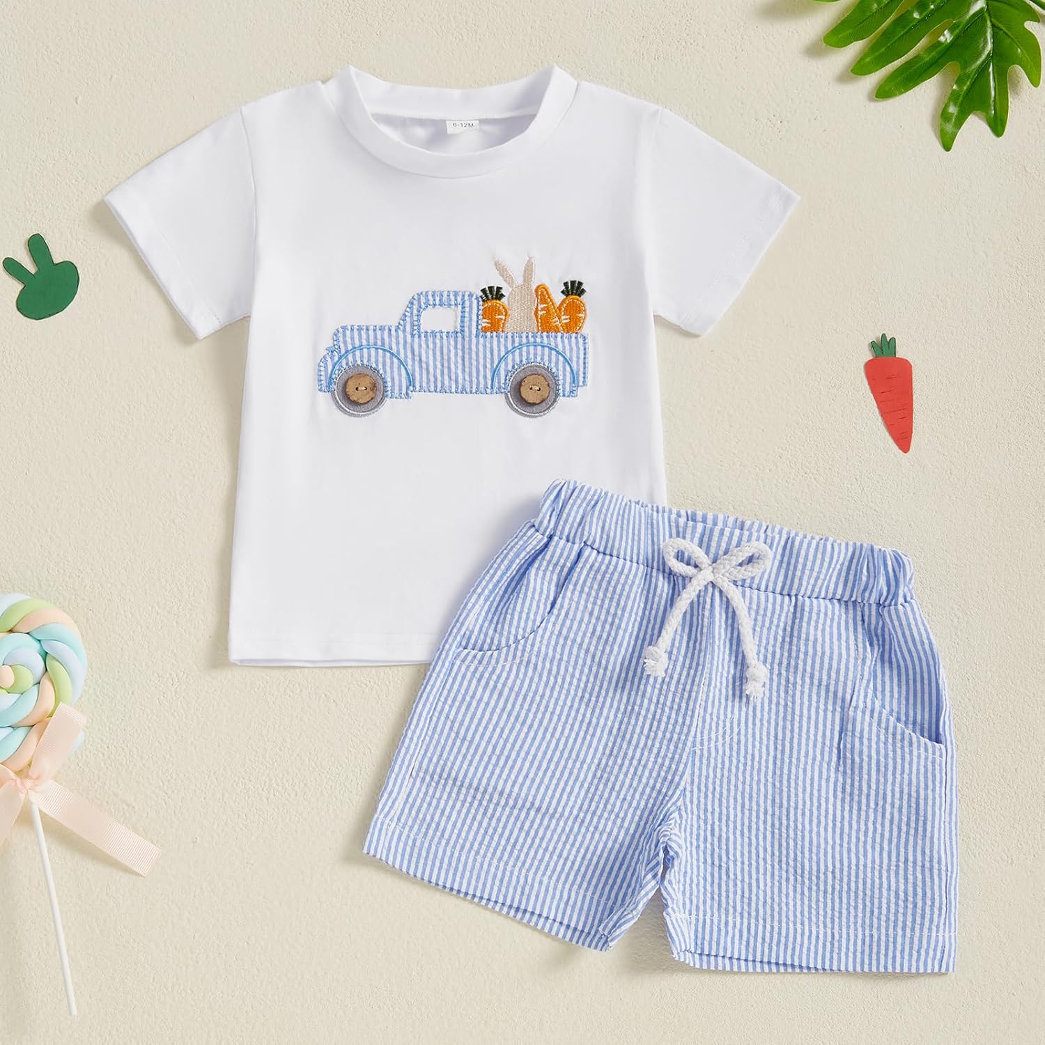 Perfect 2-Piece Toddler Easter Outfit - Soft Cotton Set for Kids