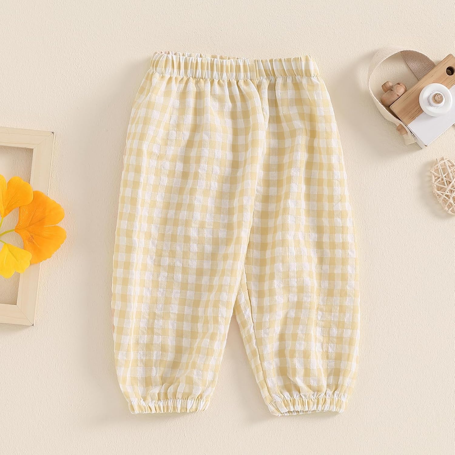 Premium Gingham Pants for Kids - Soft and Cozy for Autumn