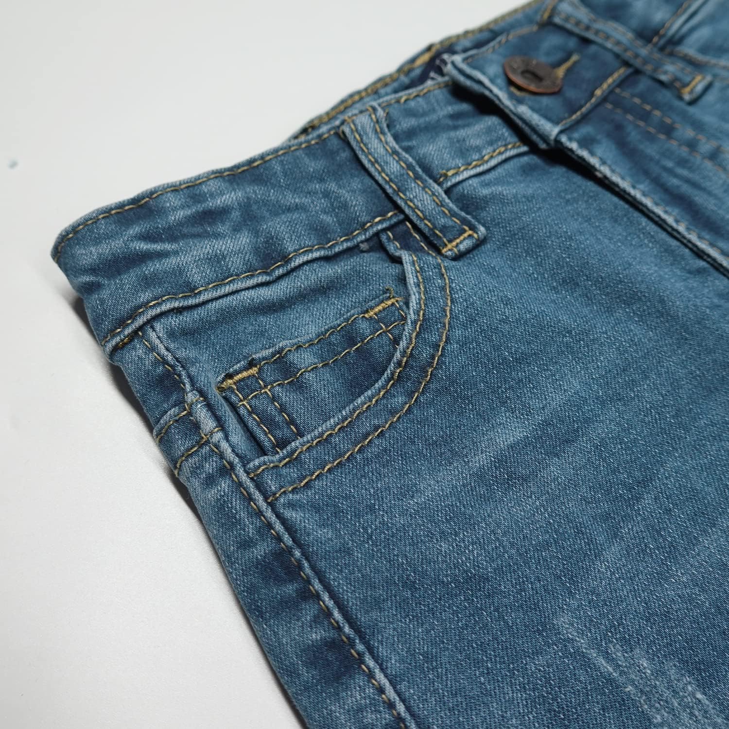 KIDSCOOL SPACE - Elastic Ripped Jeans for Little Boys