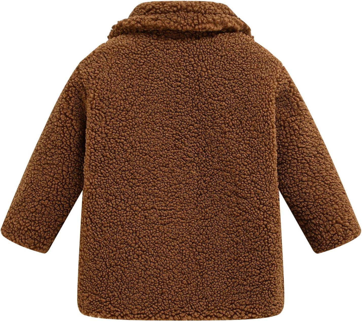 Toddler Girls Winter Long Coat - Soft Warm and Padded for Cold weather