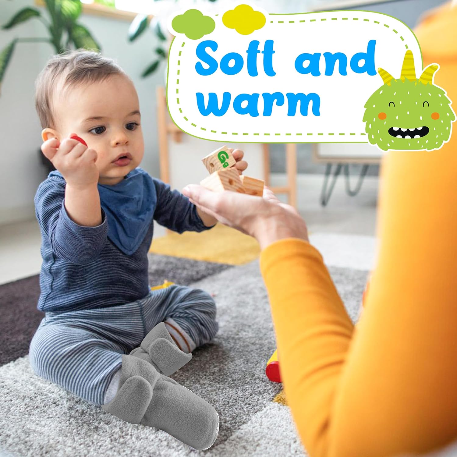 Warm Cozy Fleece Baby Booties
