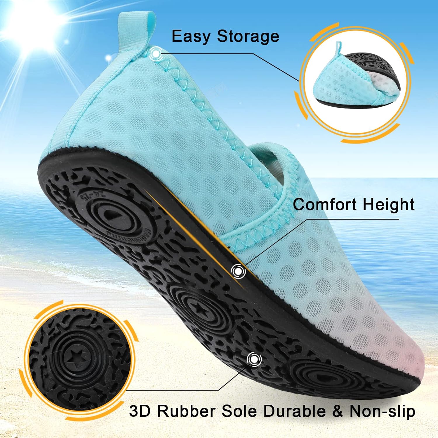 Lefflow Toddler SlippersQuick Dry Non-Slip