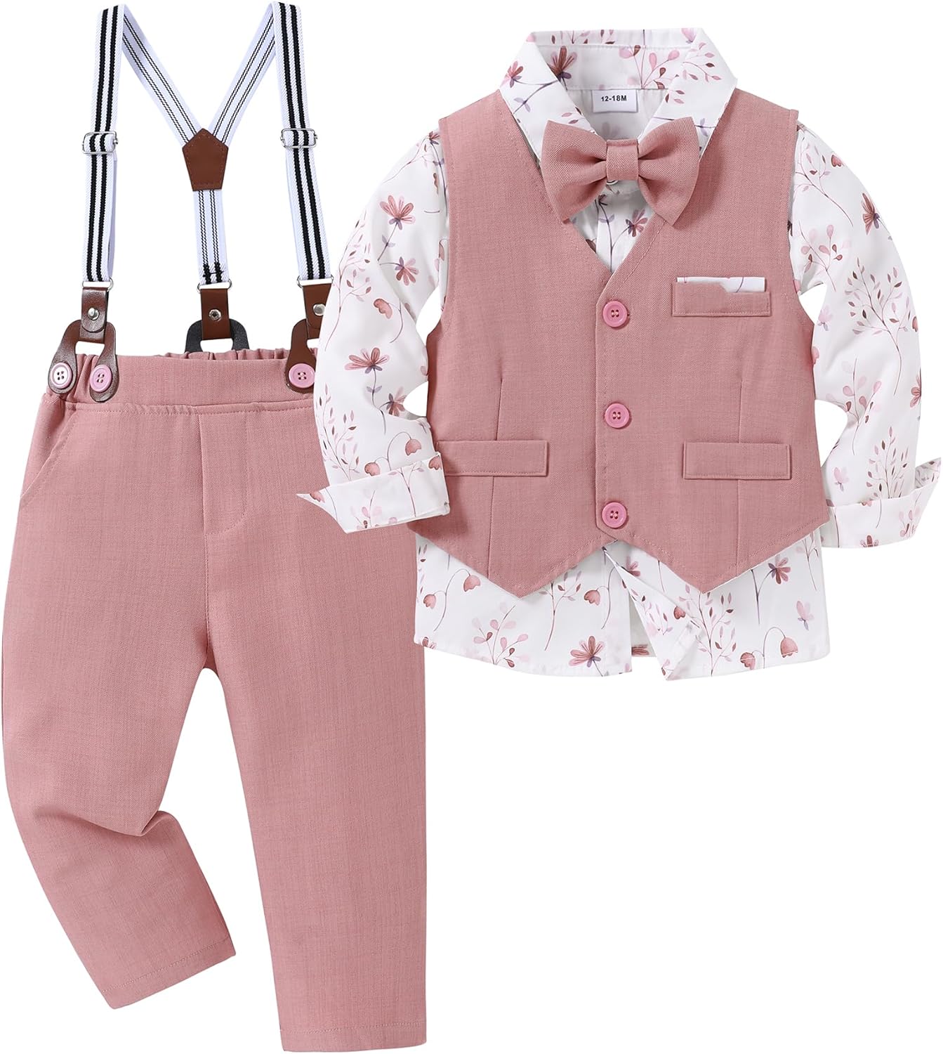Nilikastta Toddler Boy Formal Suit Wedding Outfit