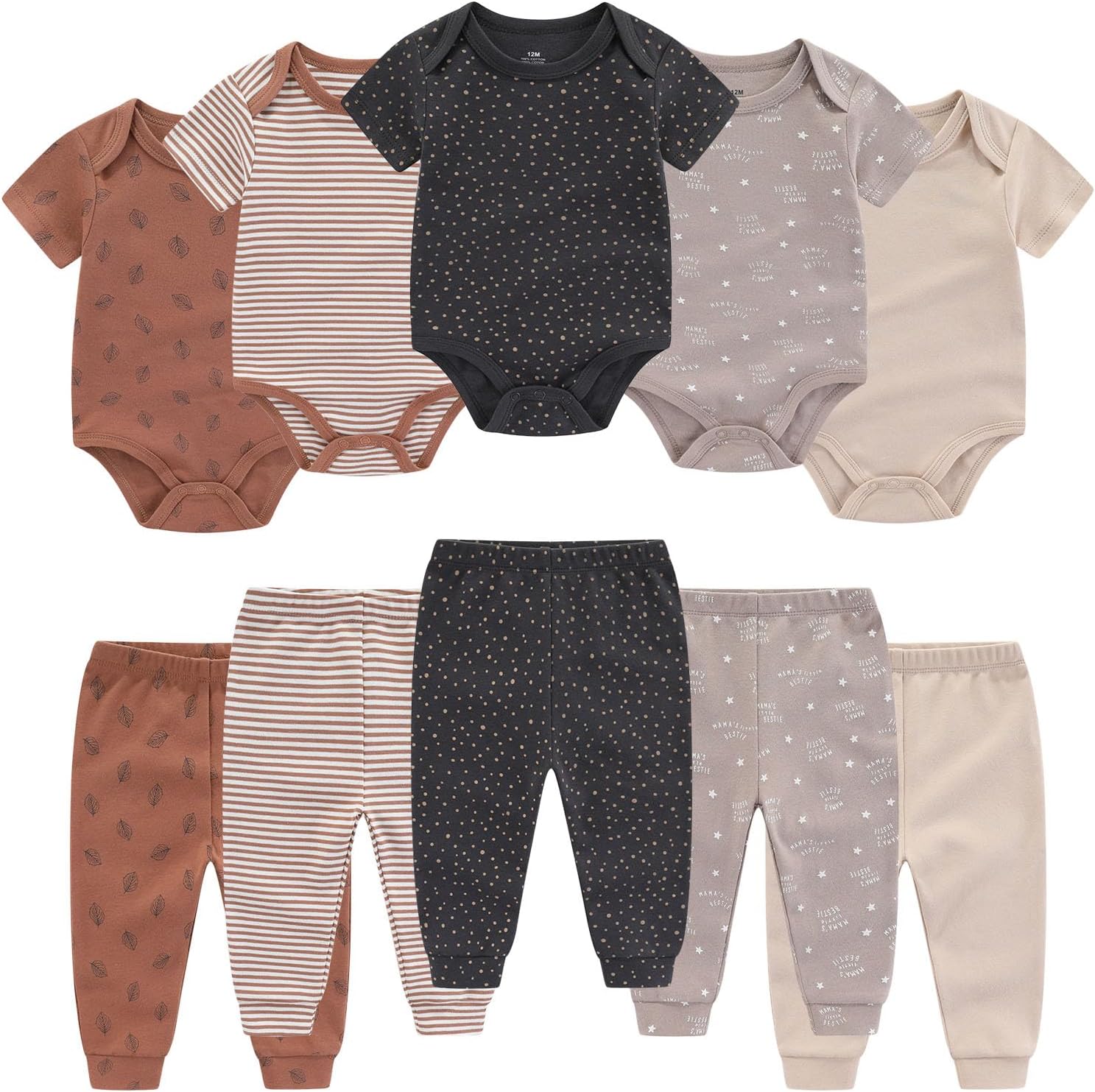 10-Piece Cotton Baby Outfit Set