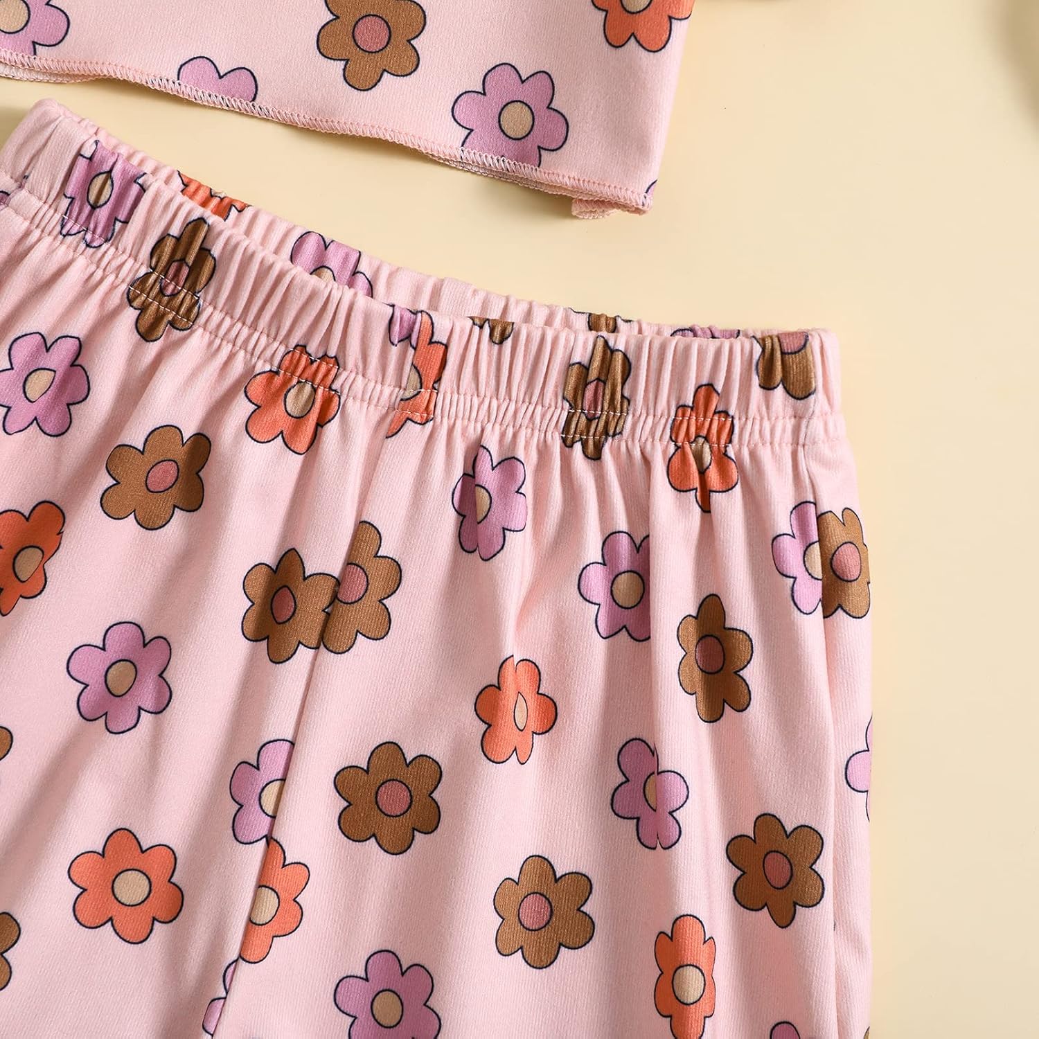 FYBITBO Toddler Girl Floral Print Summer Short Set