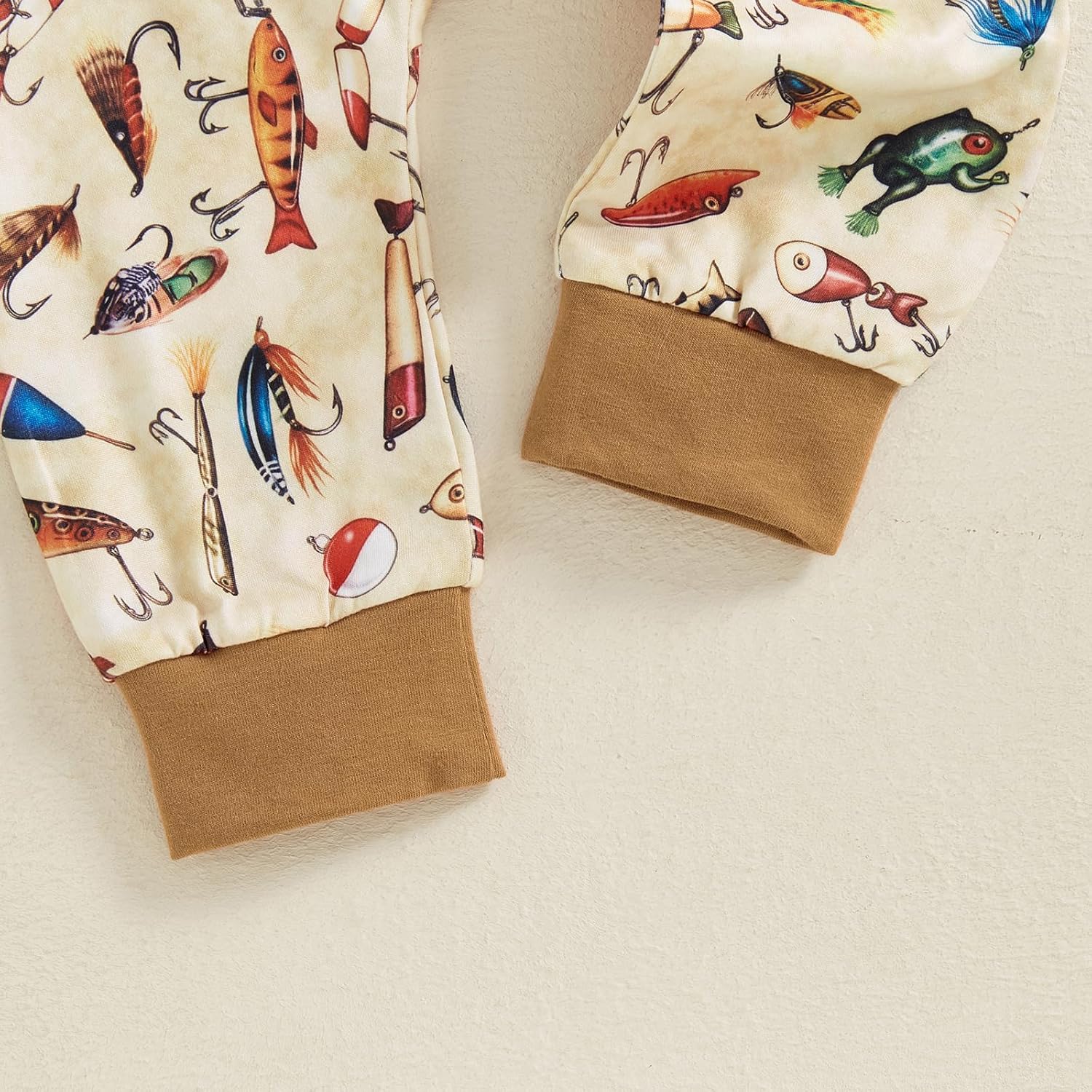 Newborn Baby Boy Cute Fishing Short Sleeve Romper Set