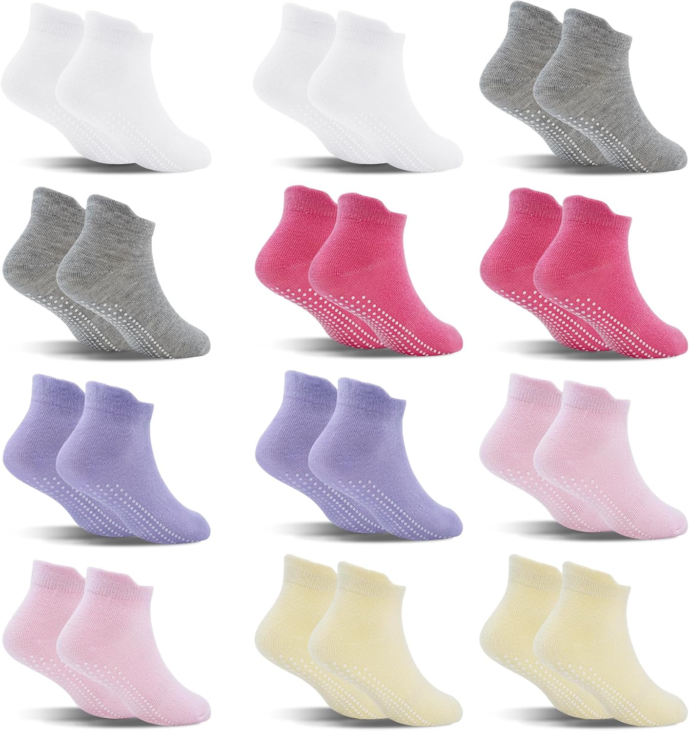 12-Pair Safety Socks for Toddlers