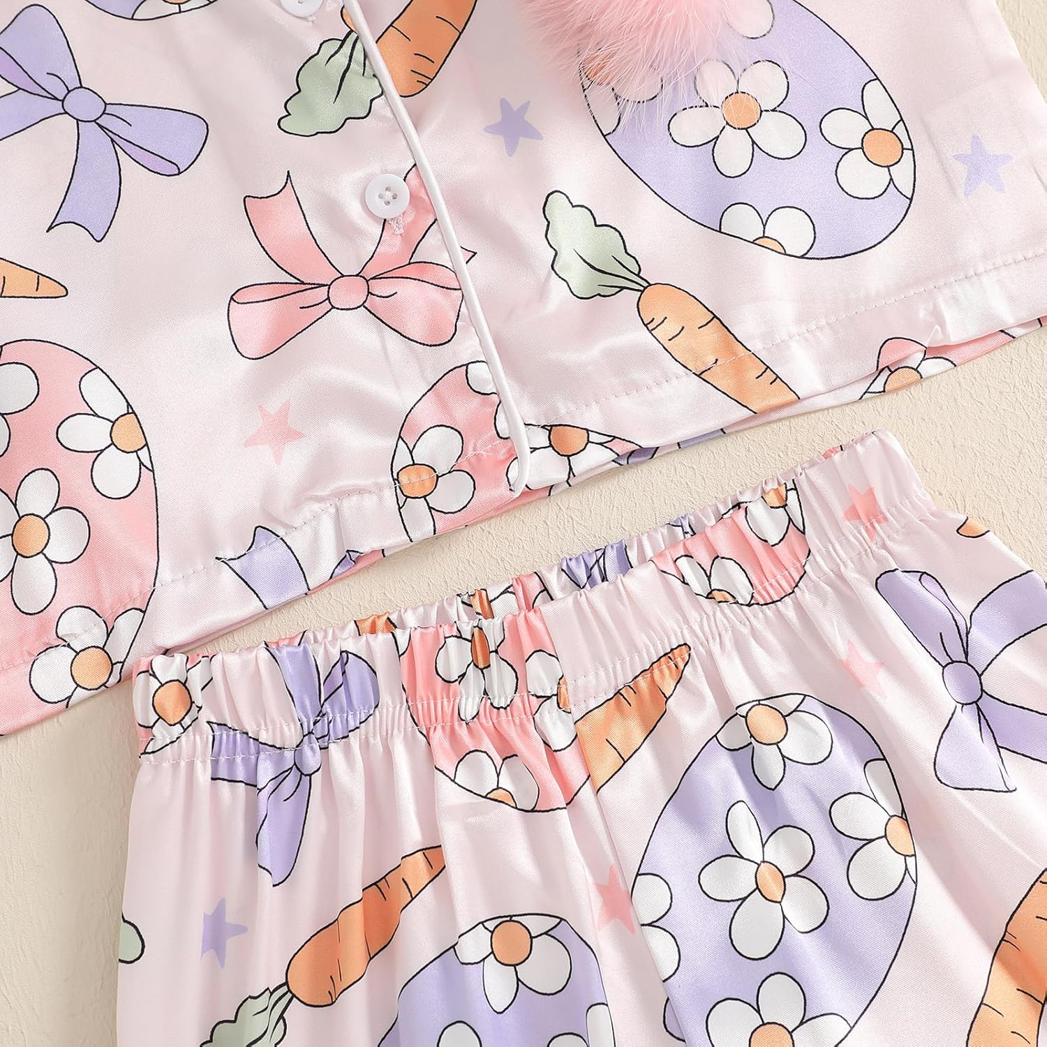 soft cute bunny pajama set for kids