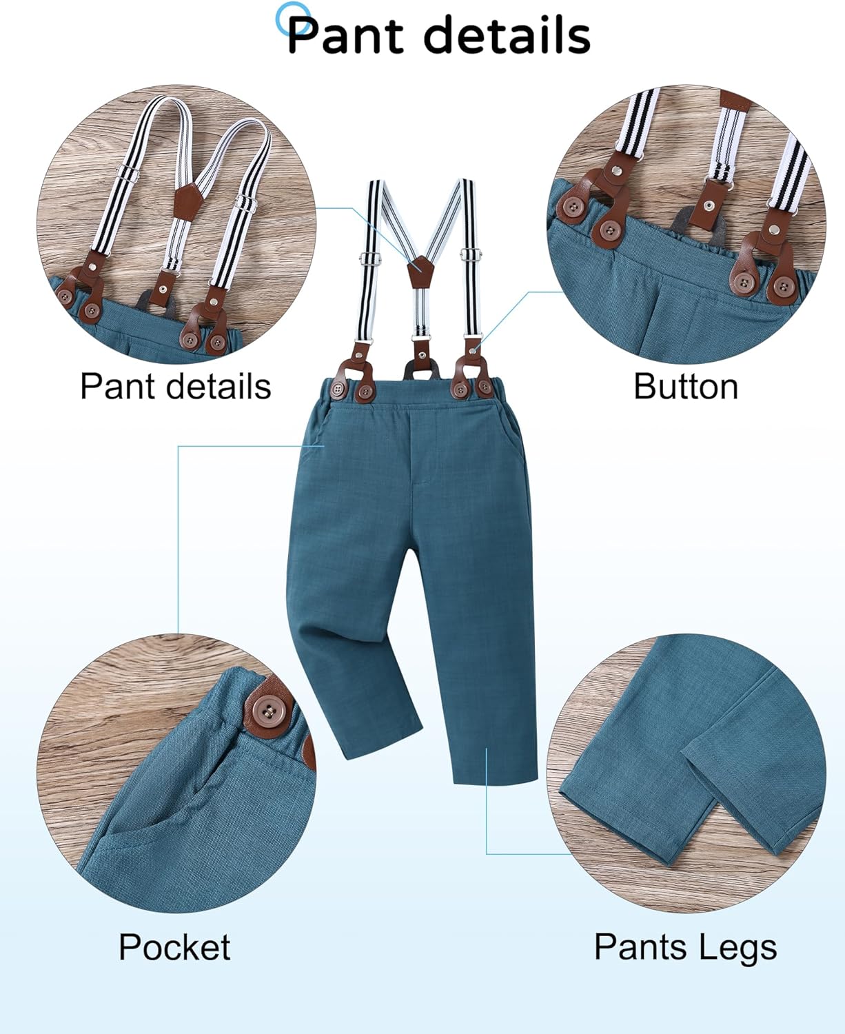 YALLET Toddler Boys Formal Outfit Set