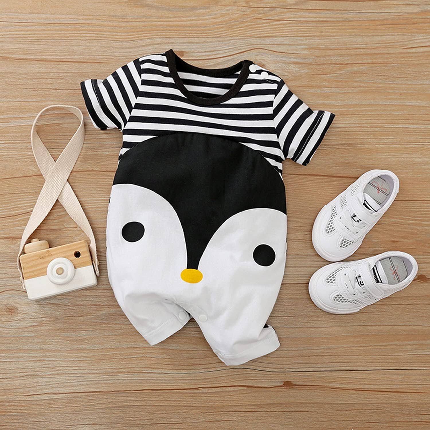 EISHOW Stripe Romper for Baby Boys Girls