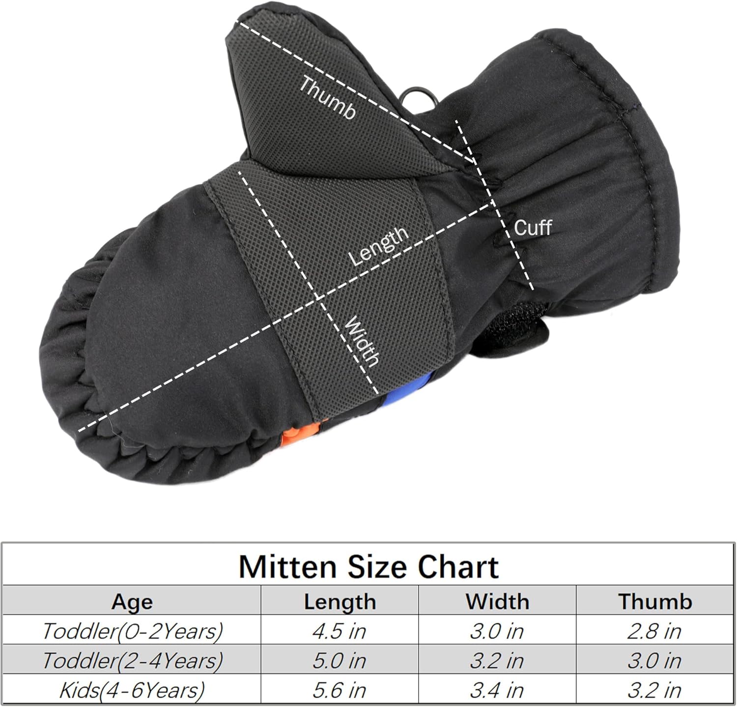TOASTY WARM SNOW MITTENS
