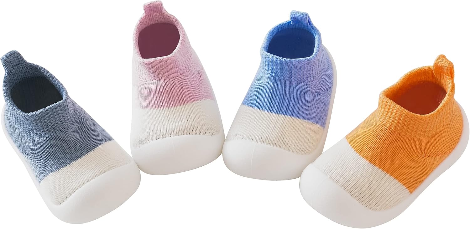 Uinsex Baby Walking Slipper for Toddler Anti-Skip Sola Soft Upper