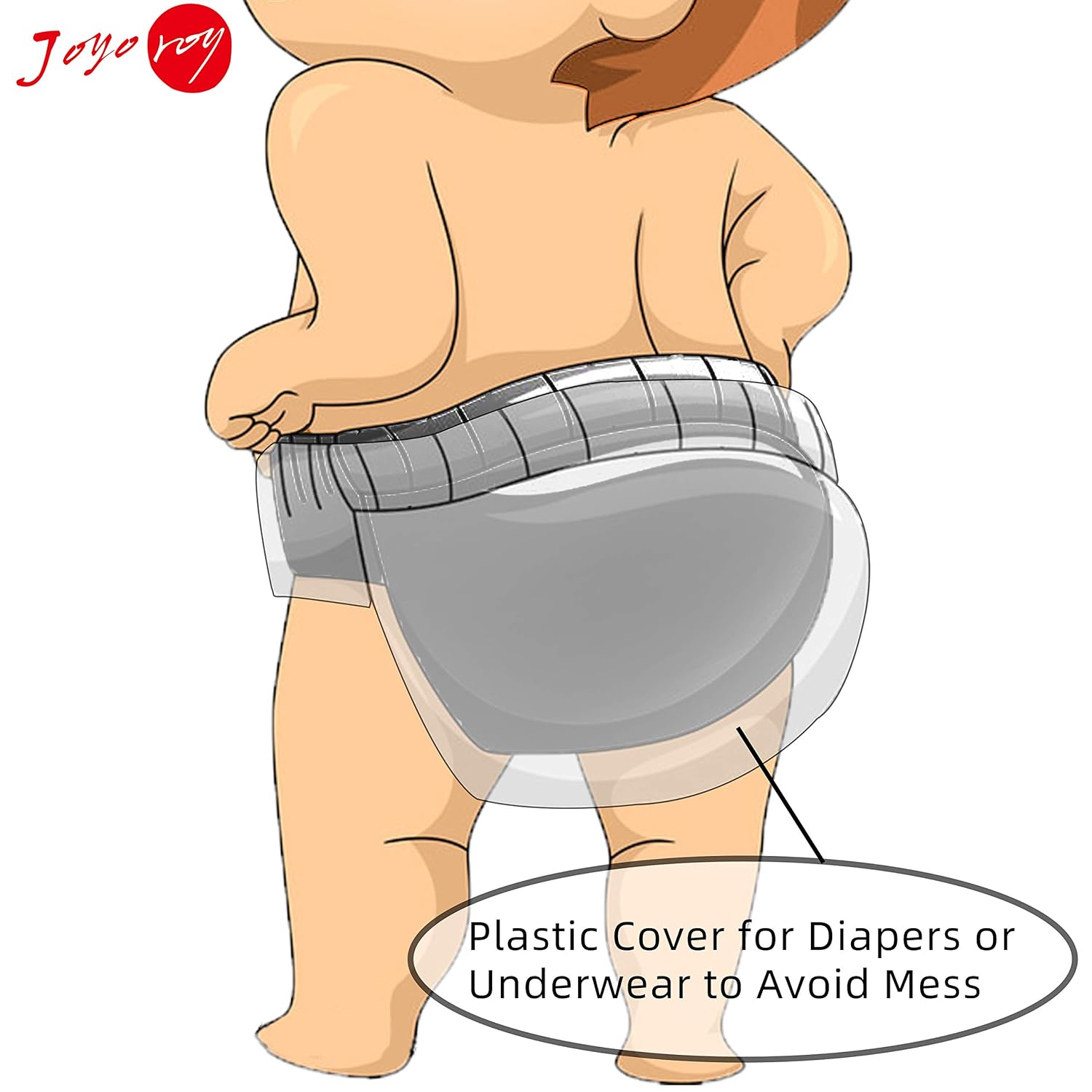 Joyo Roy 4-Piece Reusable Diaper Covers for Boys and Girls
