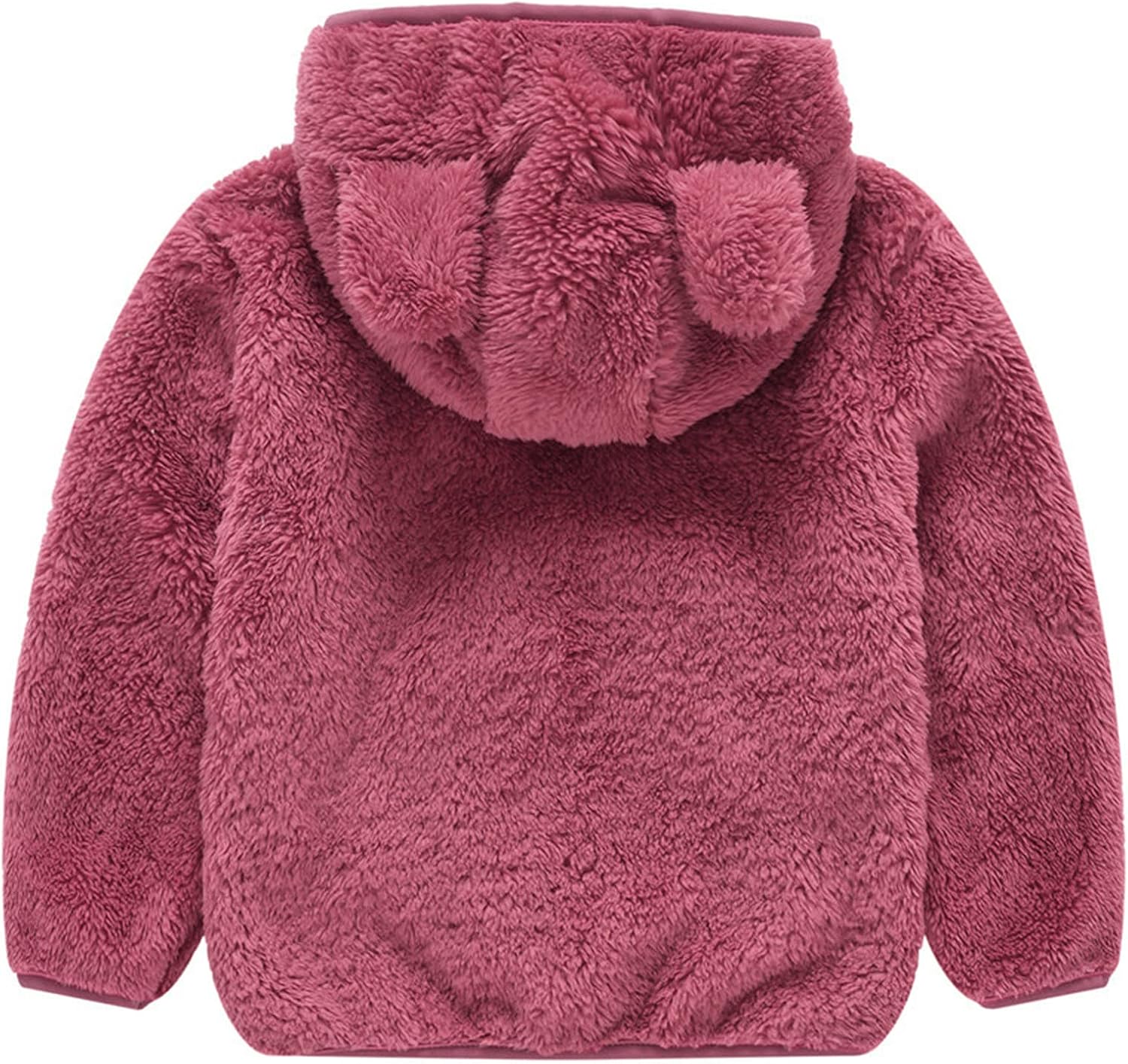 Cute Toddler Girls Fuzzy Fleece Jacket