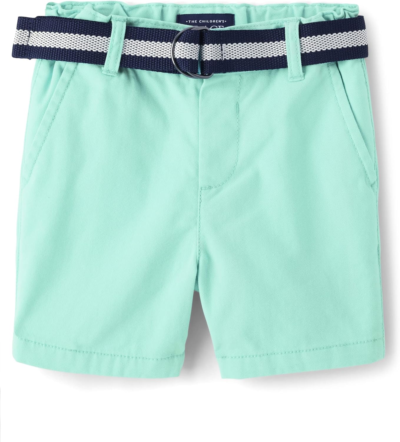 Twill Belted Chino Shorts for Boys