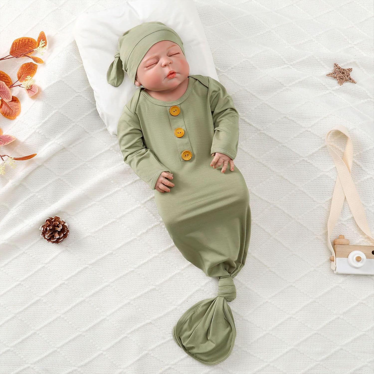 Perfect Bamboo Newborn Gown for Baby Boy