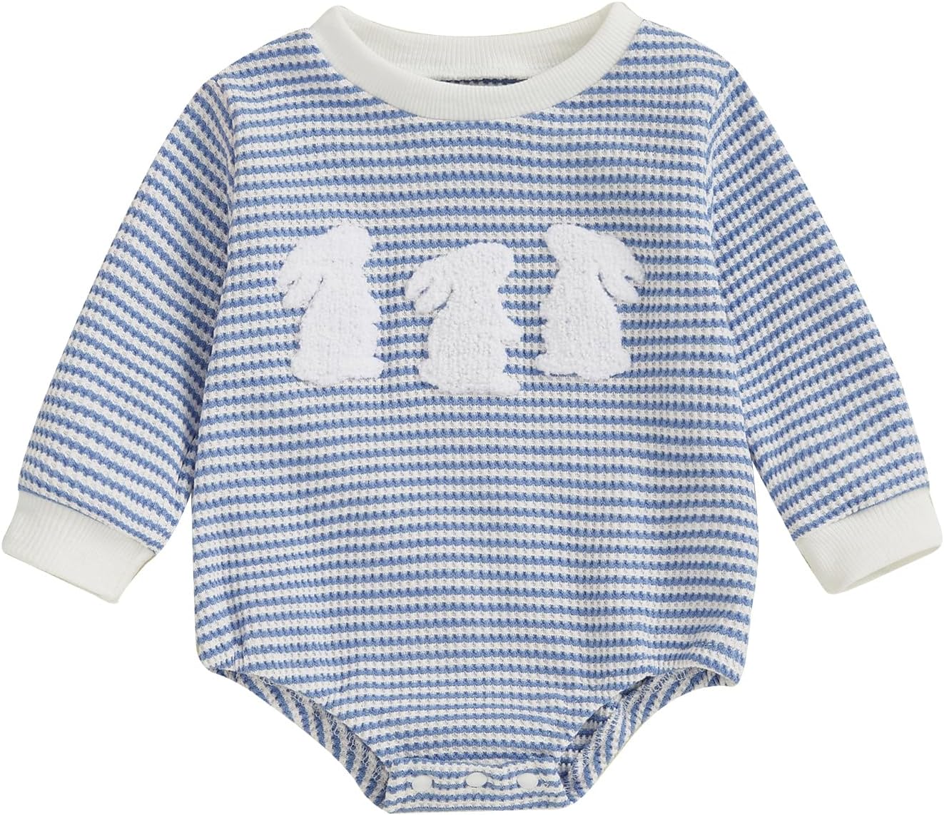 VisGogo Baby HeartClover Sweater Romper - St Patricks Day - 100 Soft Cotton