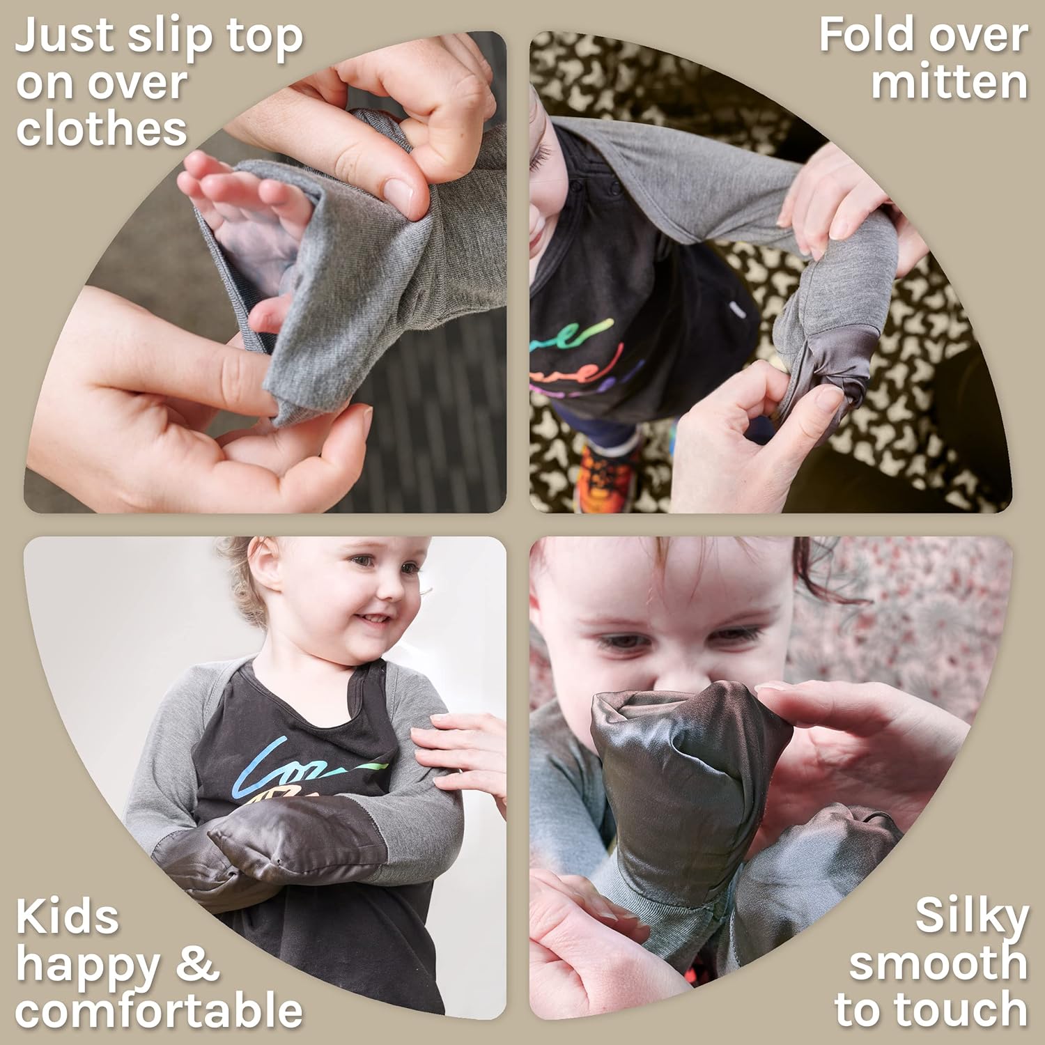 Eczema Mitten Scratch Sleeves for Babies