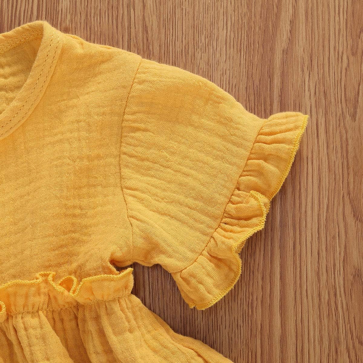 Perfect Summer Outfit for Newborn - Ruffled Solid Set