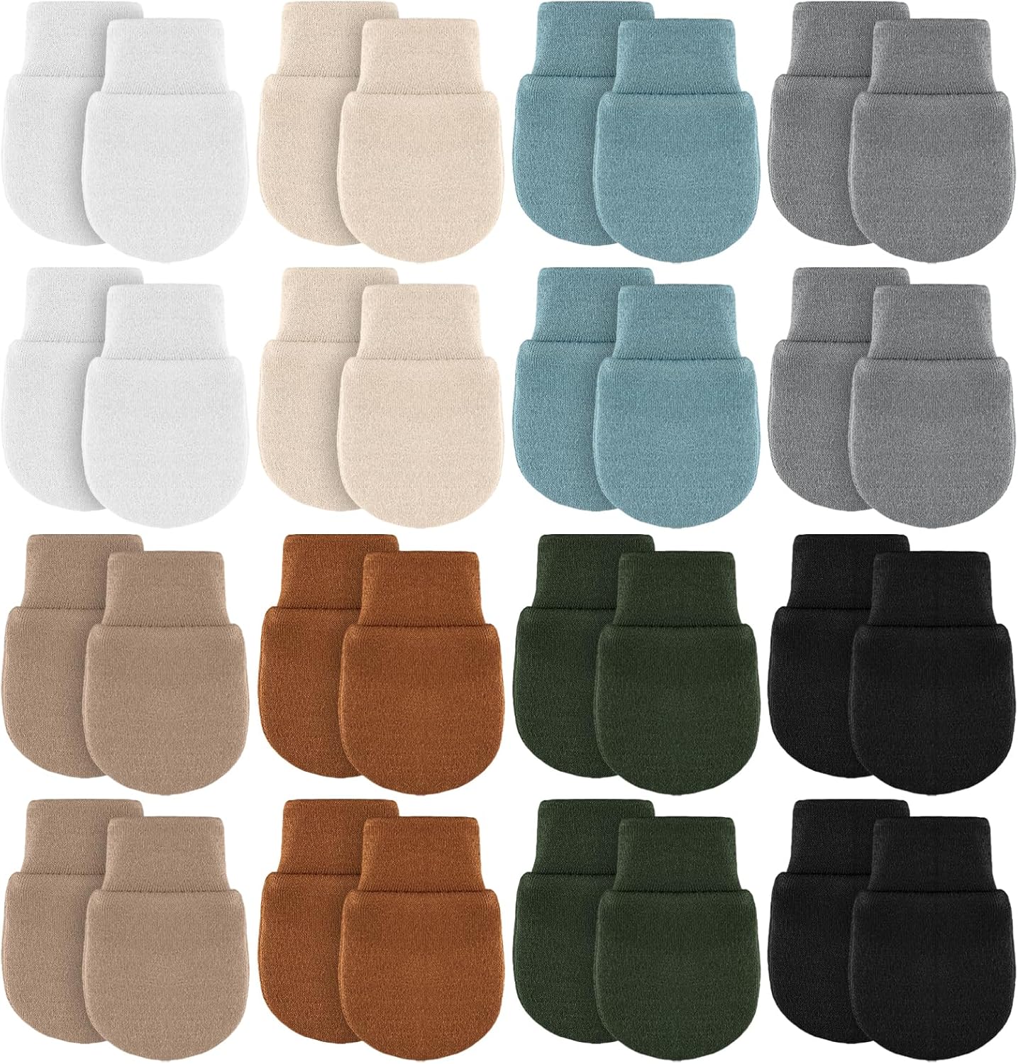 Cuffbow - Newborn Baby Mittens 16 Pairs