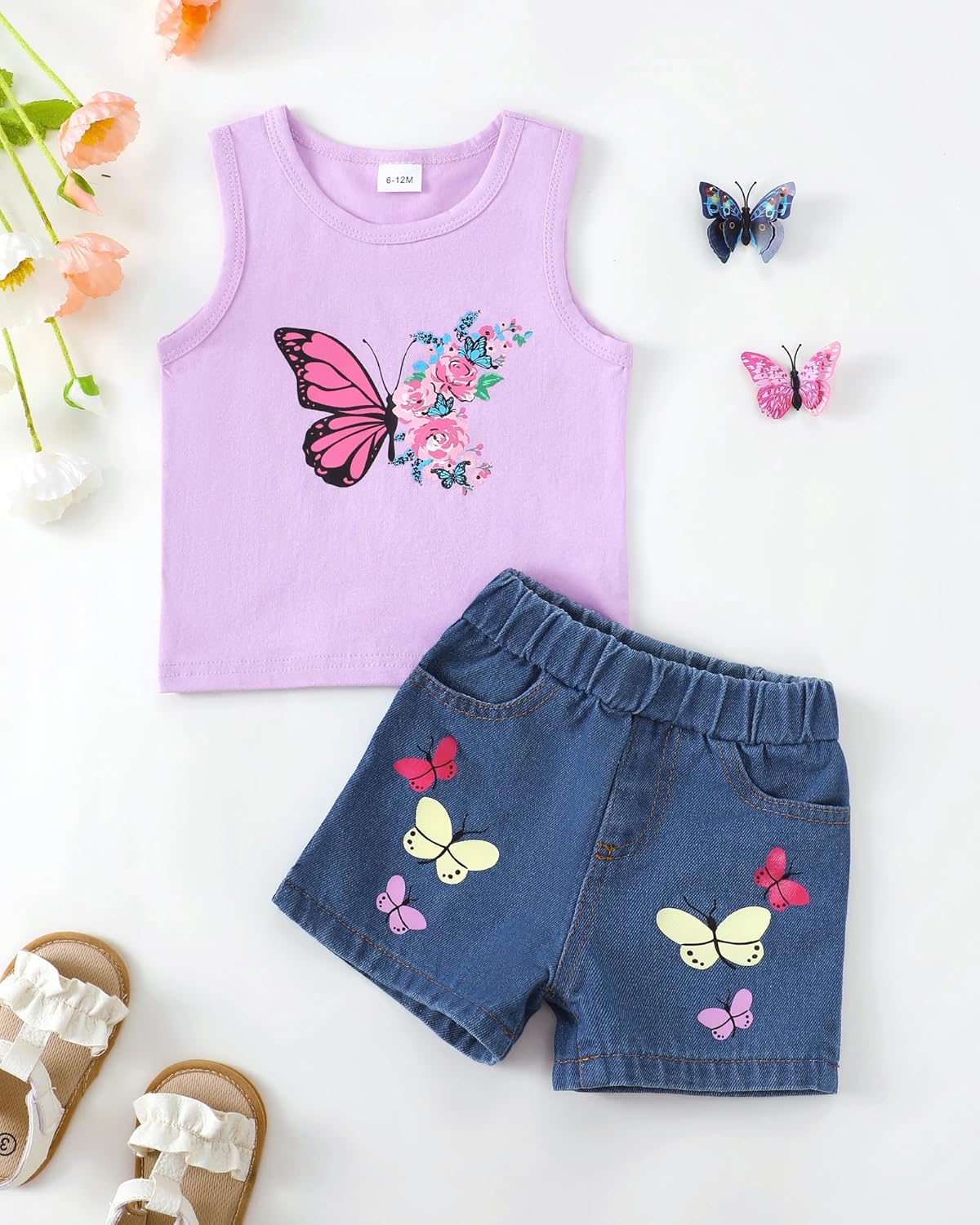 Mikrdoo Summer Baby Girl Clothes Soft Cute