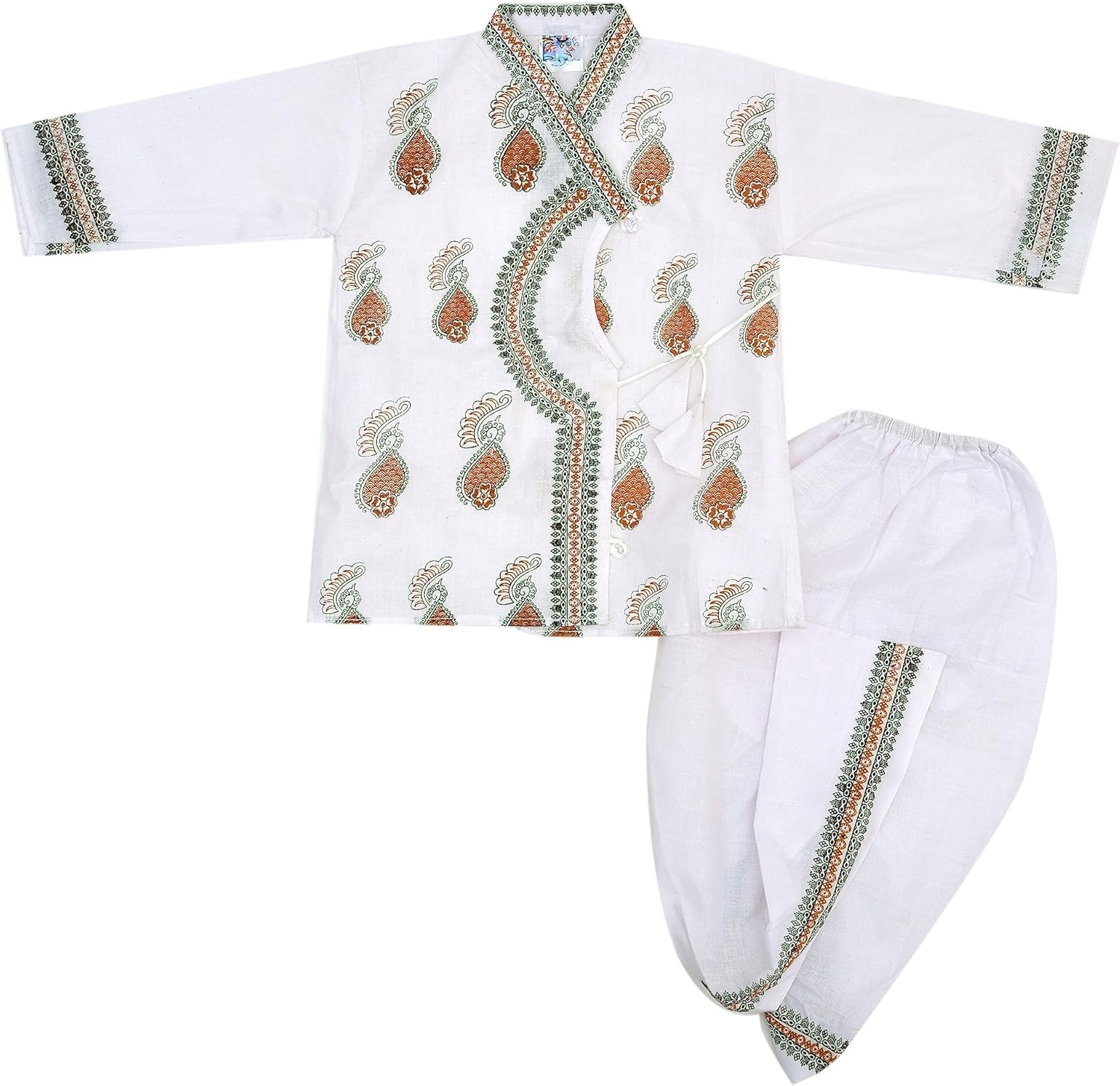 Full Sleeves Soft Cotton Dhoti Kurta for Toddlers