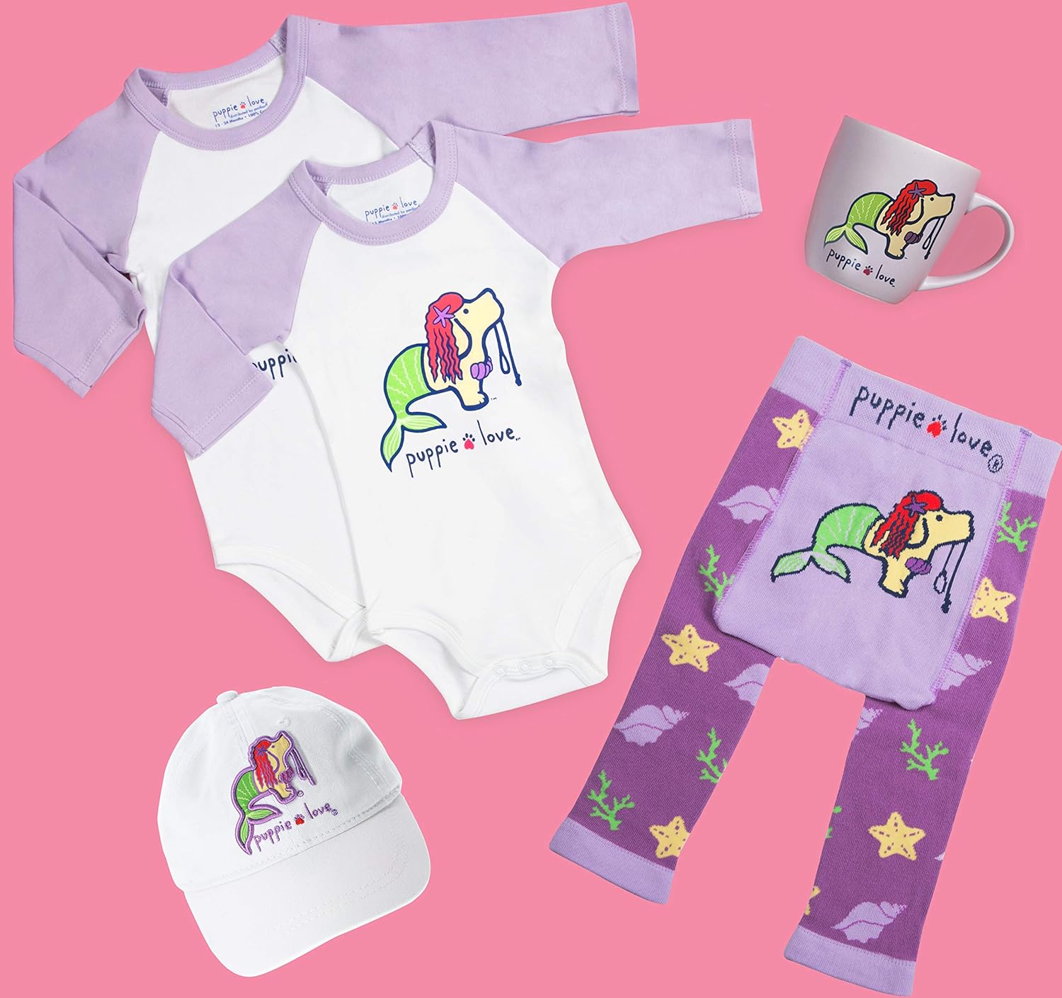 Pavilion Gift Company Baby Mermaid Adorable Mermaid Themed Leggings for Infants