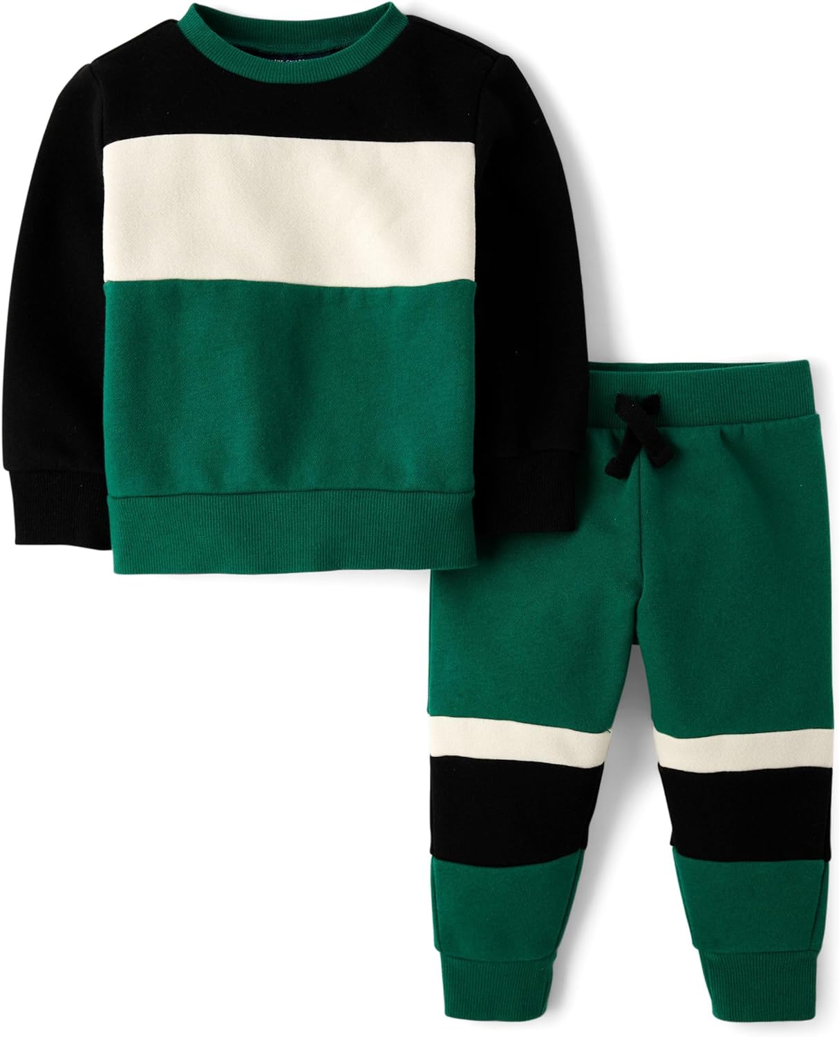 The Childrens Place Baby Boys Fuzzy Sweater Jogger Set
