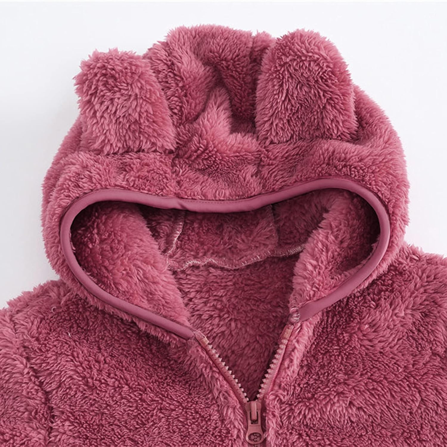 Cute Toddler Girls Fuzzy Fleece Jacket