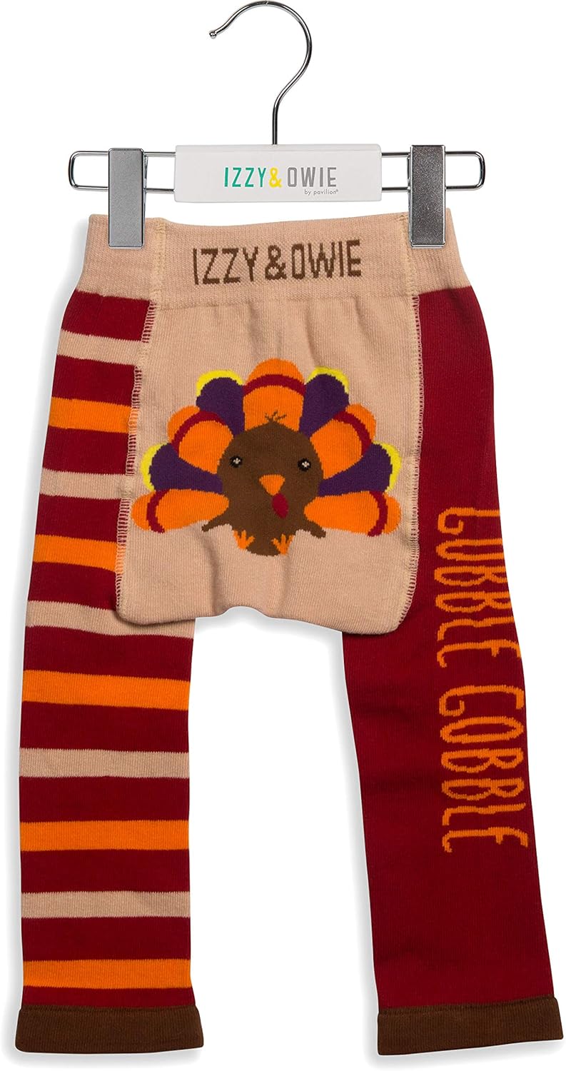 Pavilion Gift Company Izzy Owie - Turkey Thanksgiving Legging Gift Set