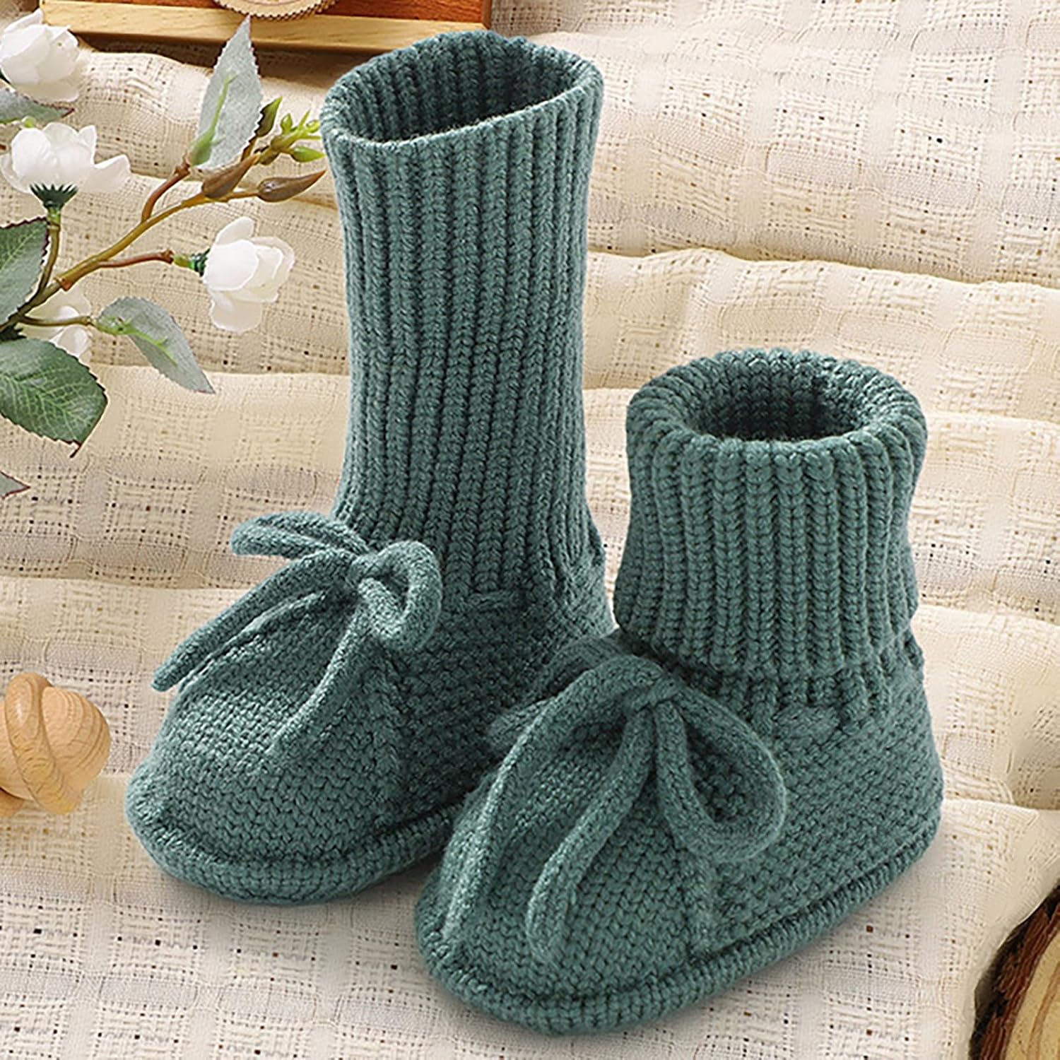 Cozy Coordinated Cozy Knitted Booties