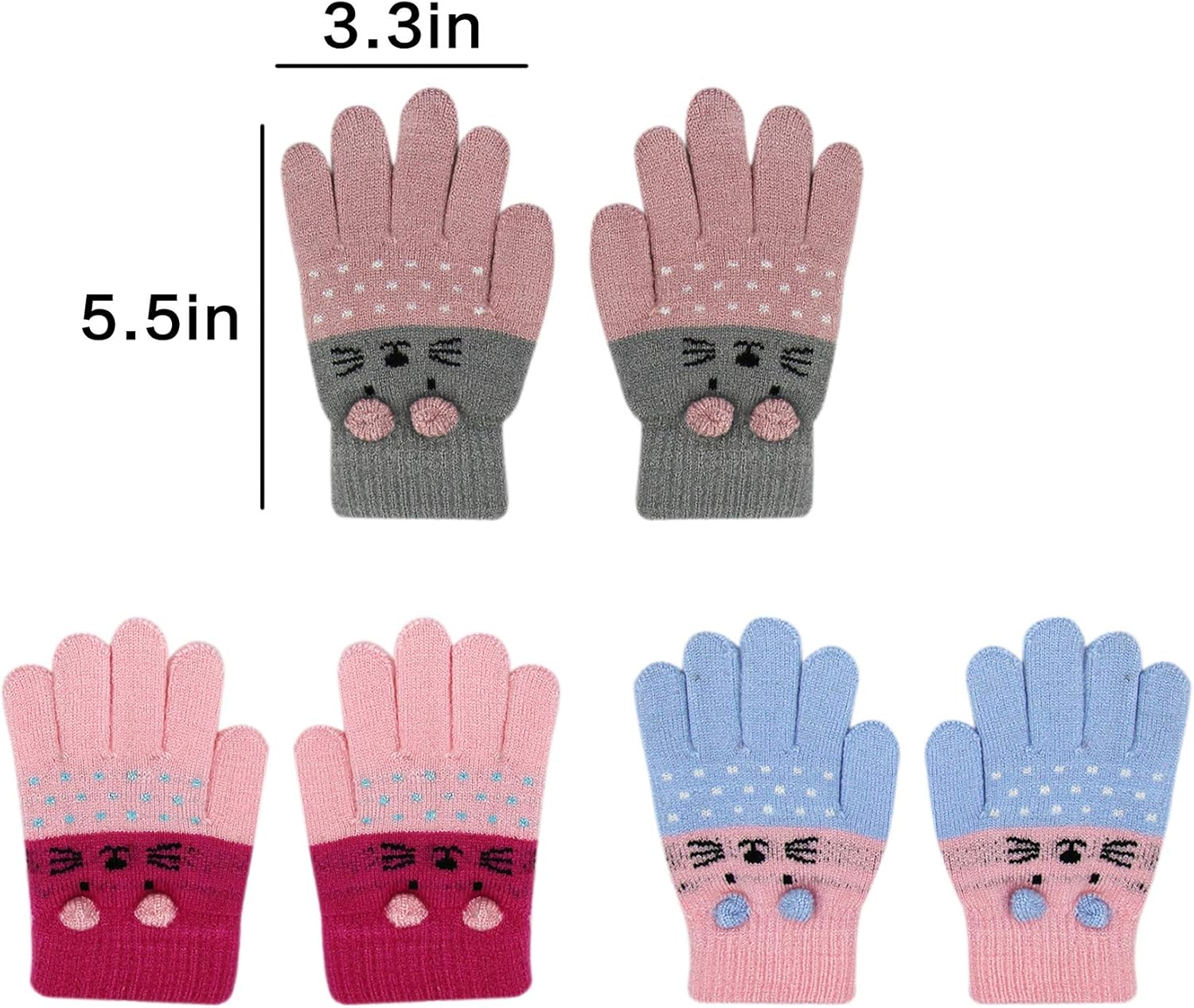 True Warmness Cat Gloves for Kids