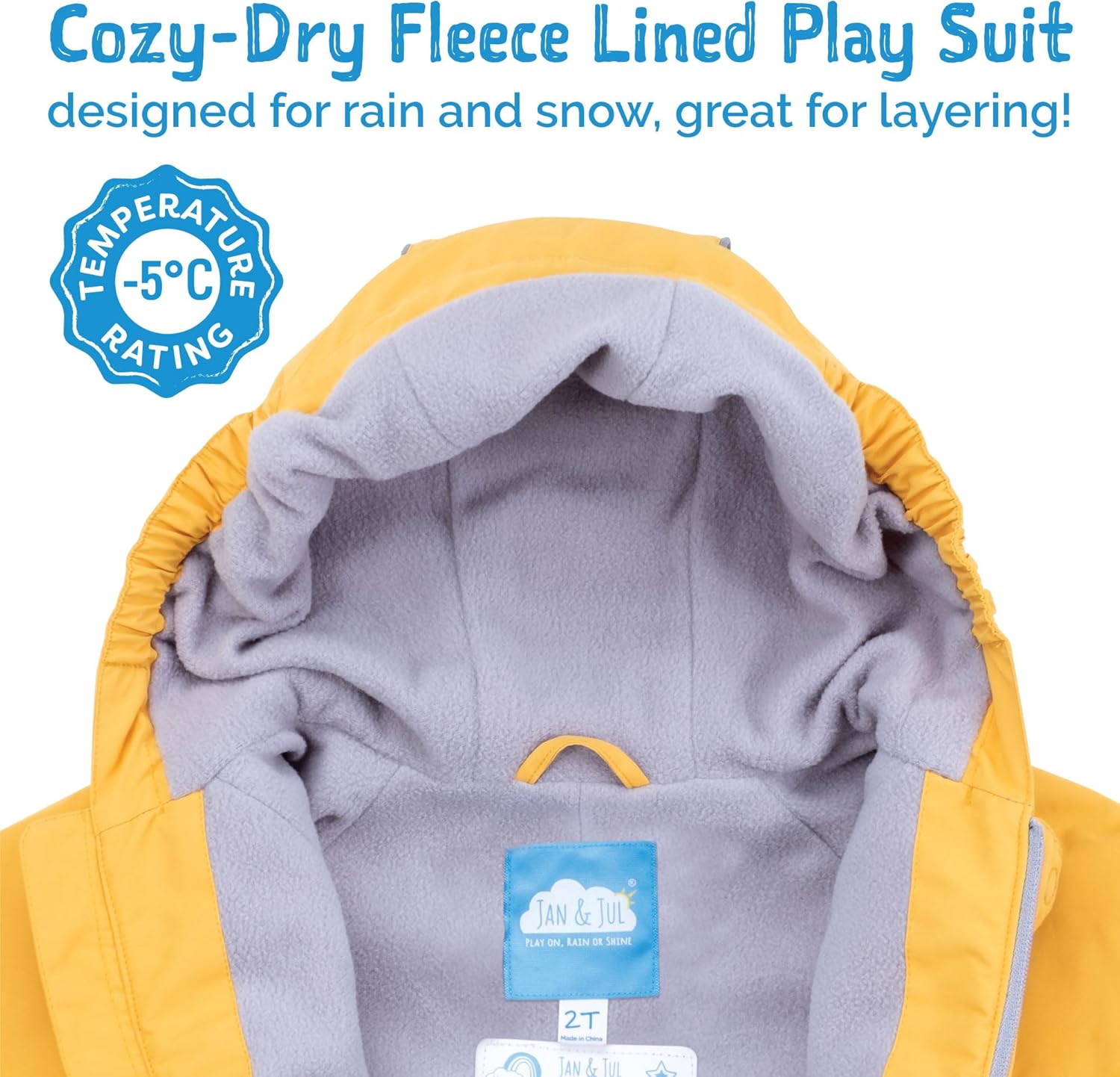 JAN JUL waterproof snowsuit for toddlers