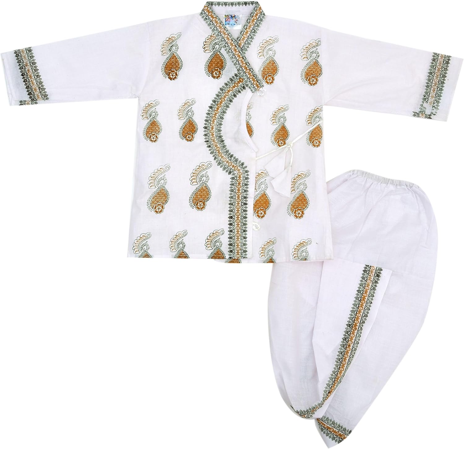 Full Sleeves Soft Cotton Dhoti Kurta for Toddlers