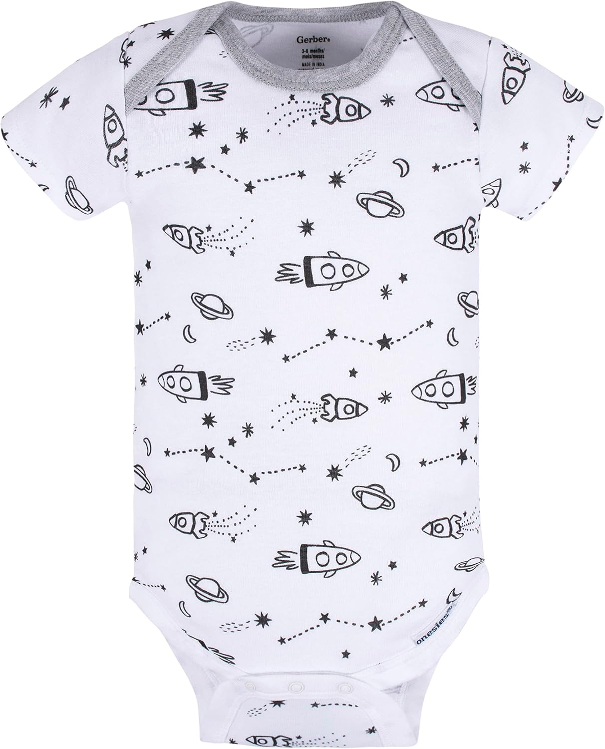 Gerber Baby Boys 5-Piece Short Sleeve Onesies Bodysuits