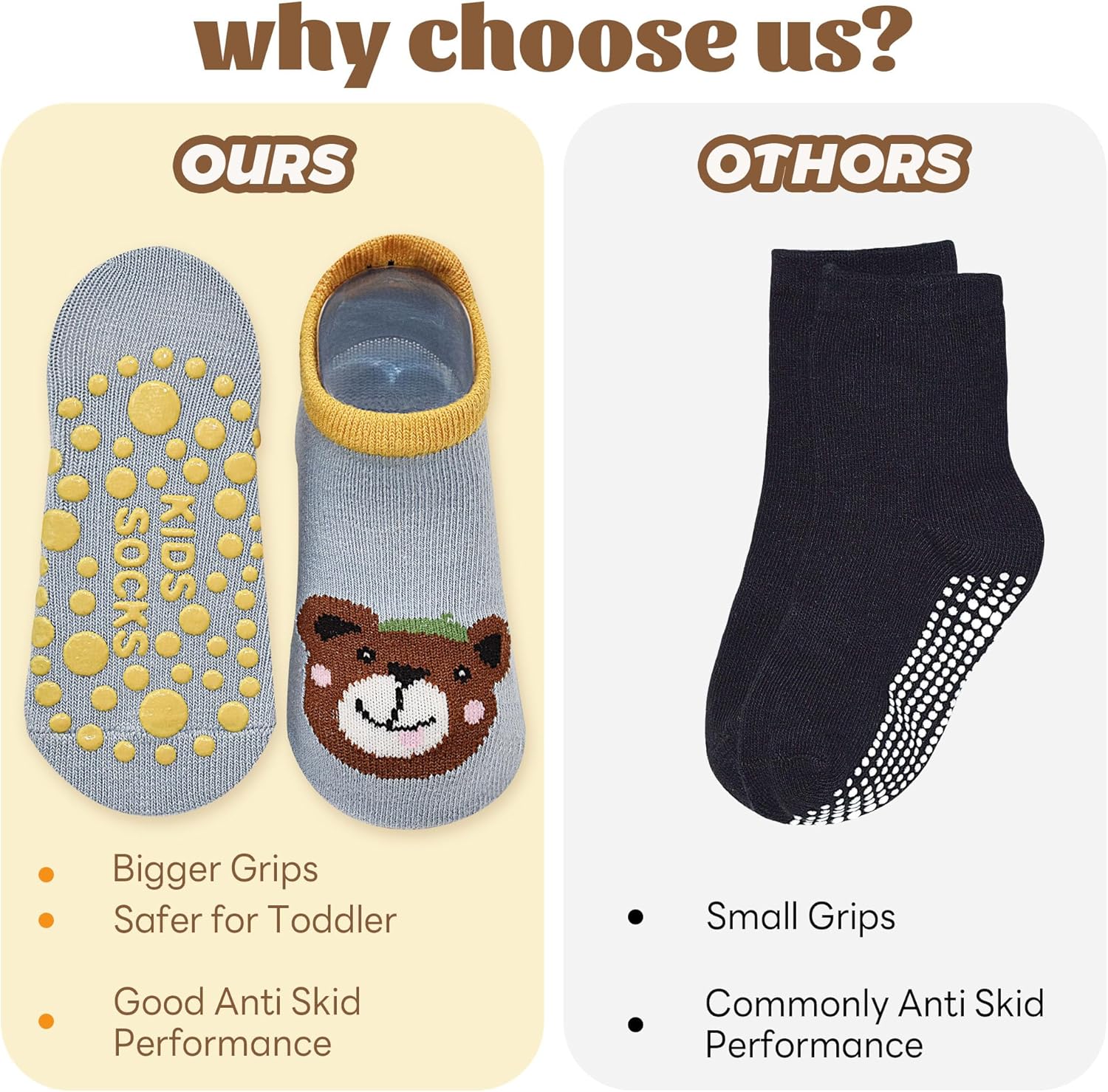 HYCLES Non Slip Baby Socks