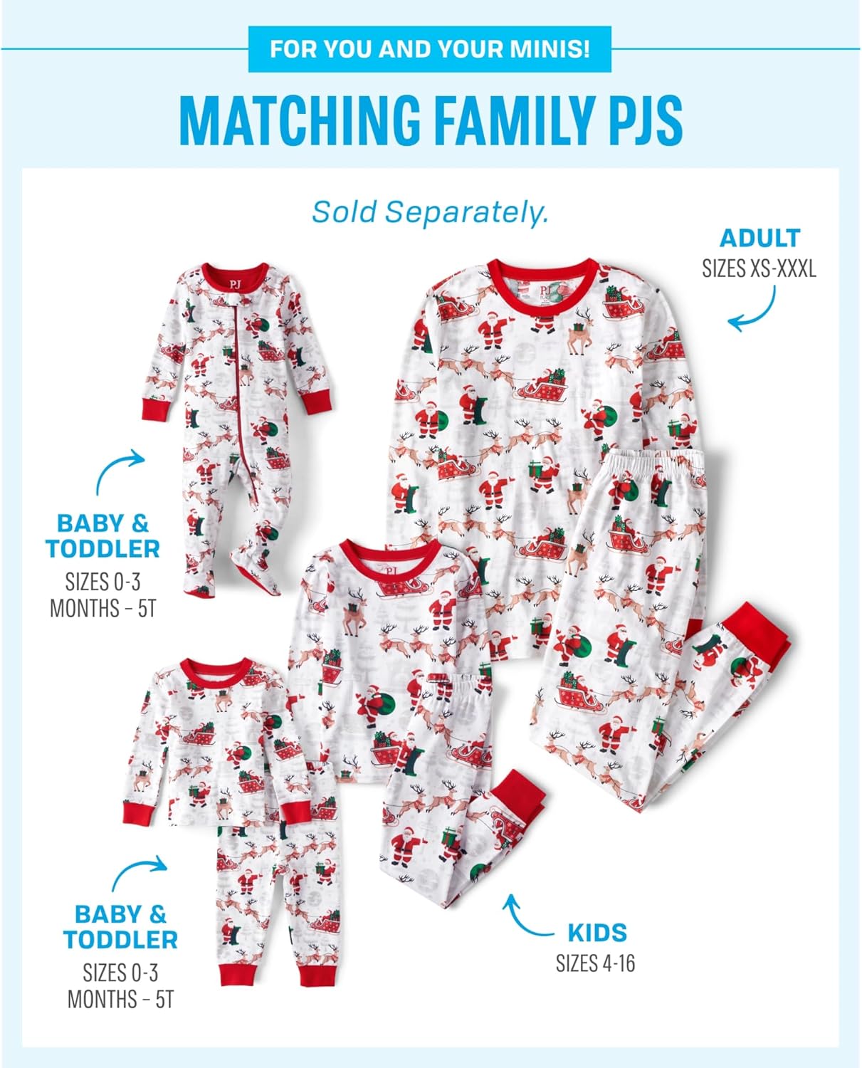 Comfortable Soft Christmas Pajama Sets for Kids