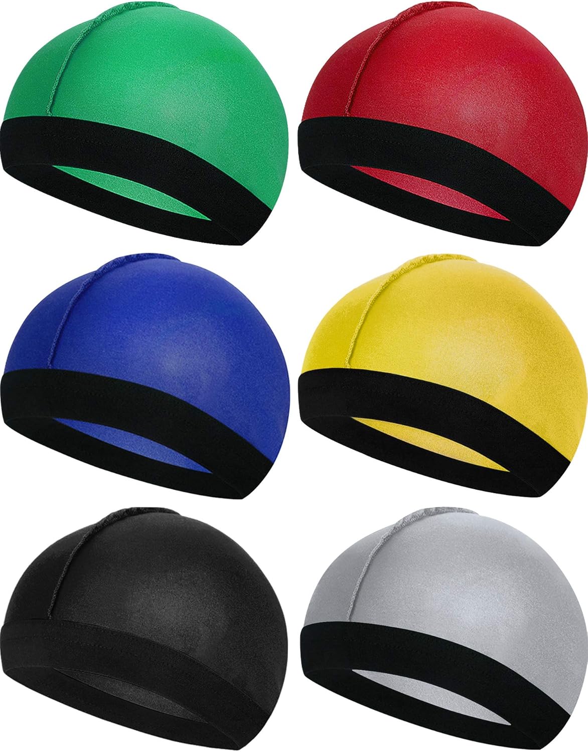 6-Piece Kids Satin Wave Hats