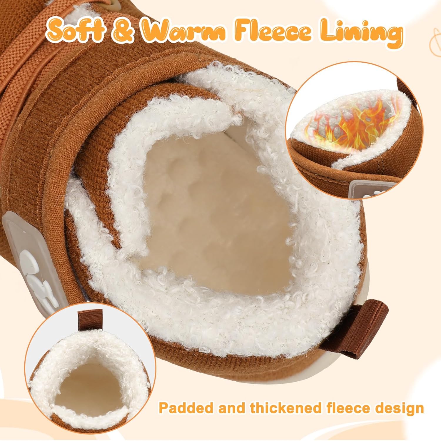 Warm Fleece Slippers for Babies