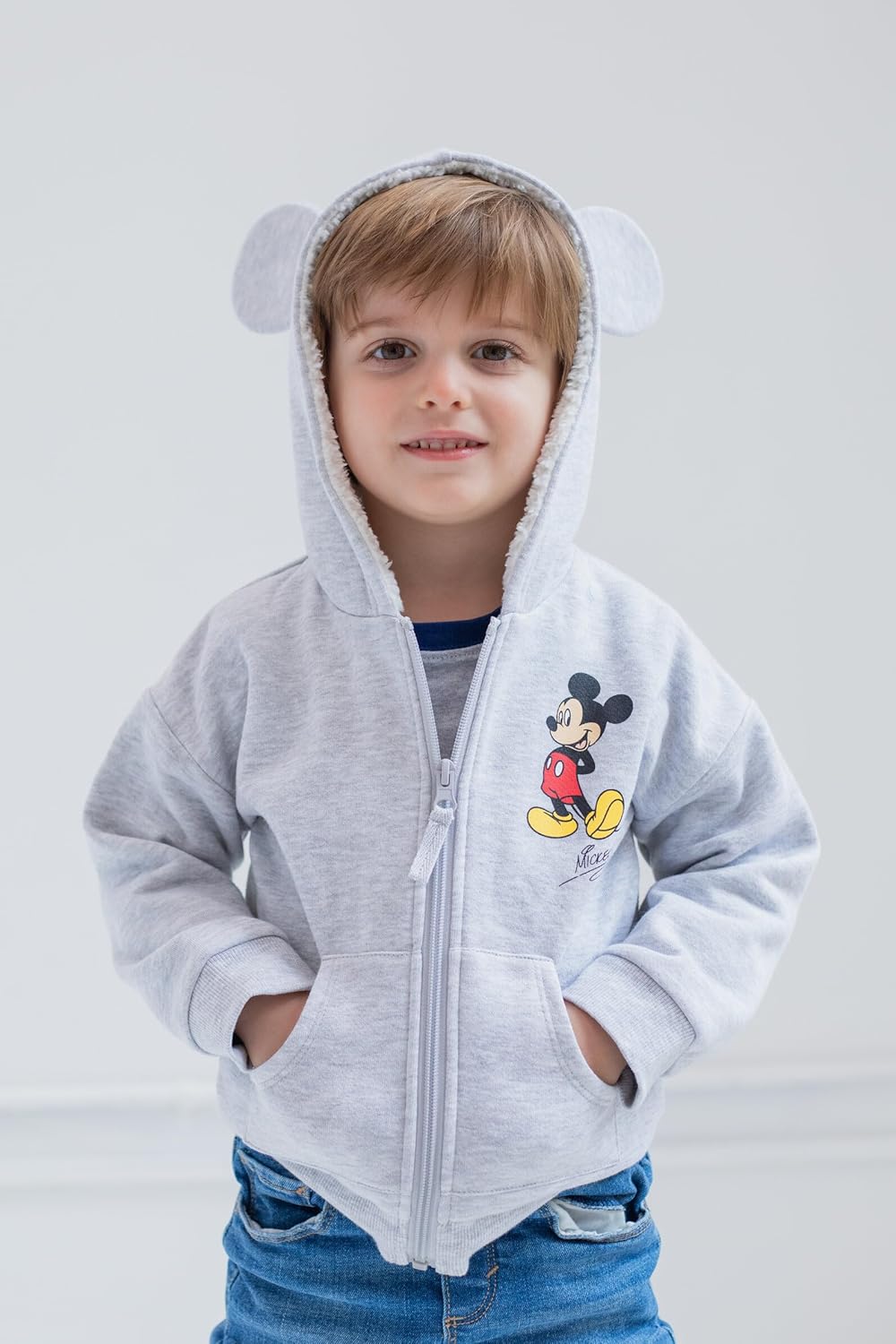 Disney Mickey Mouse Toddler Fleece Zip Up Hoodie