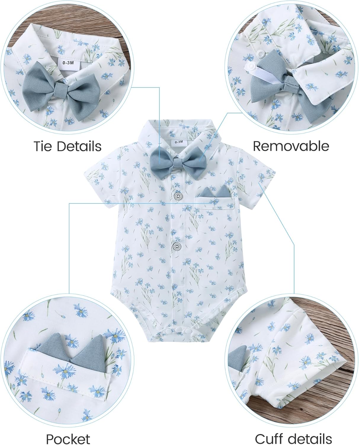 YALLET Baby Boy Gentleman Suits