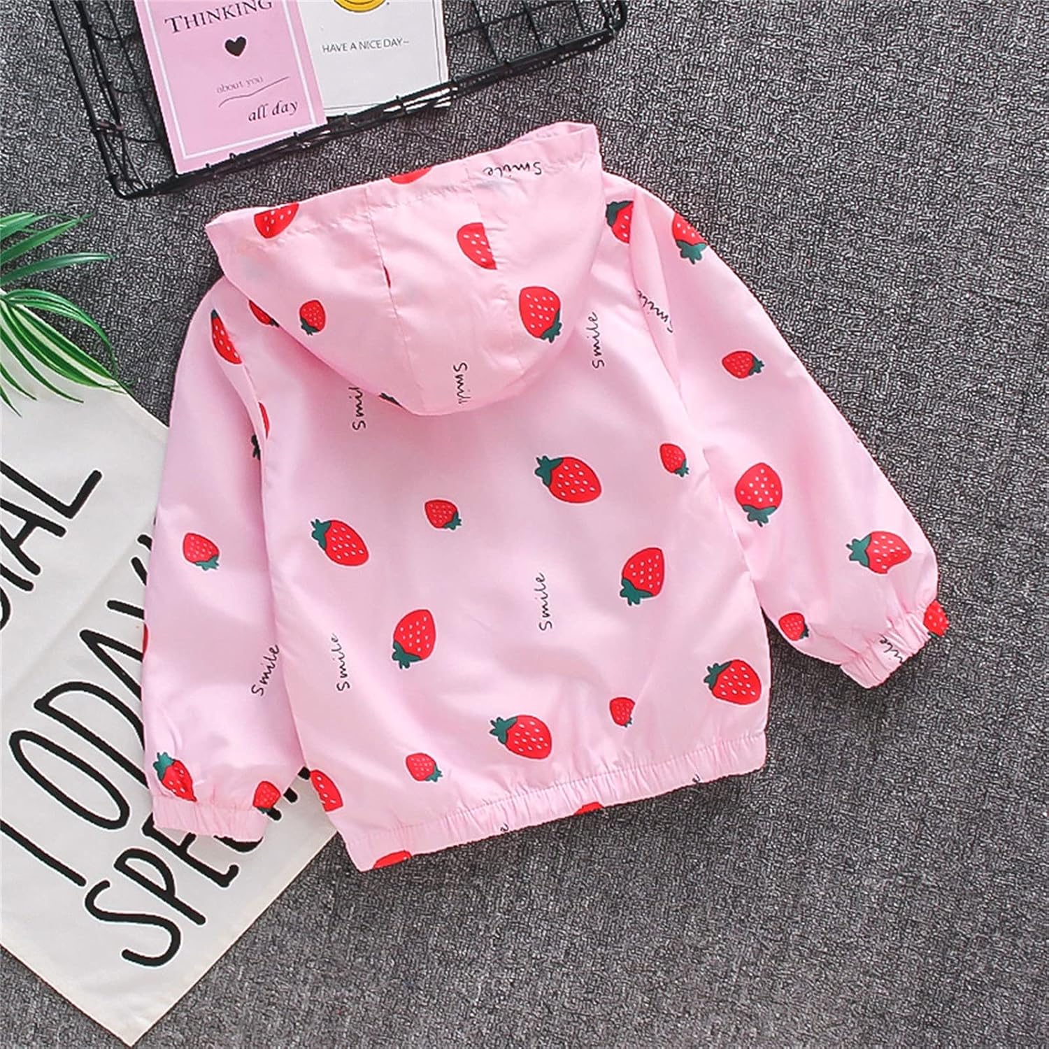 Watermelon Red Toddler Windproof Jacket