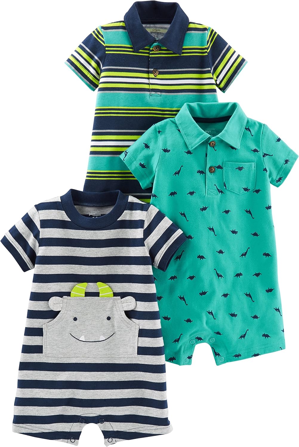 Simple Joys by Carters Baby 3-Pack Rompers