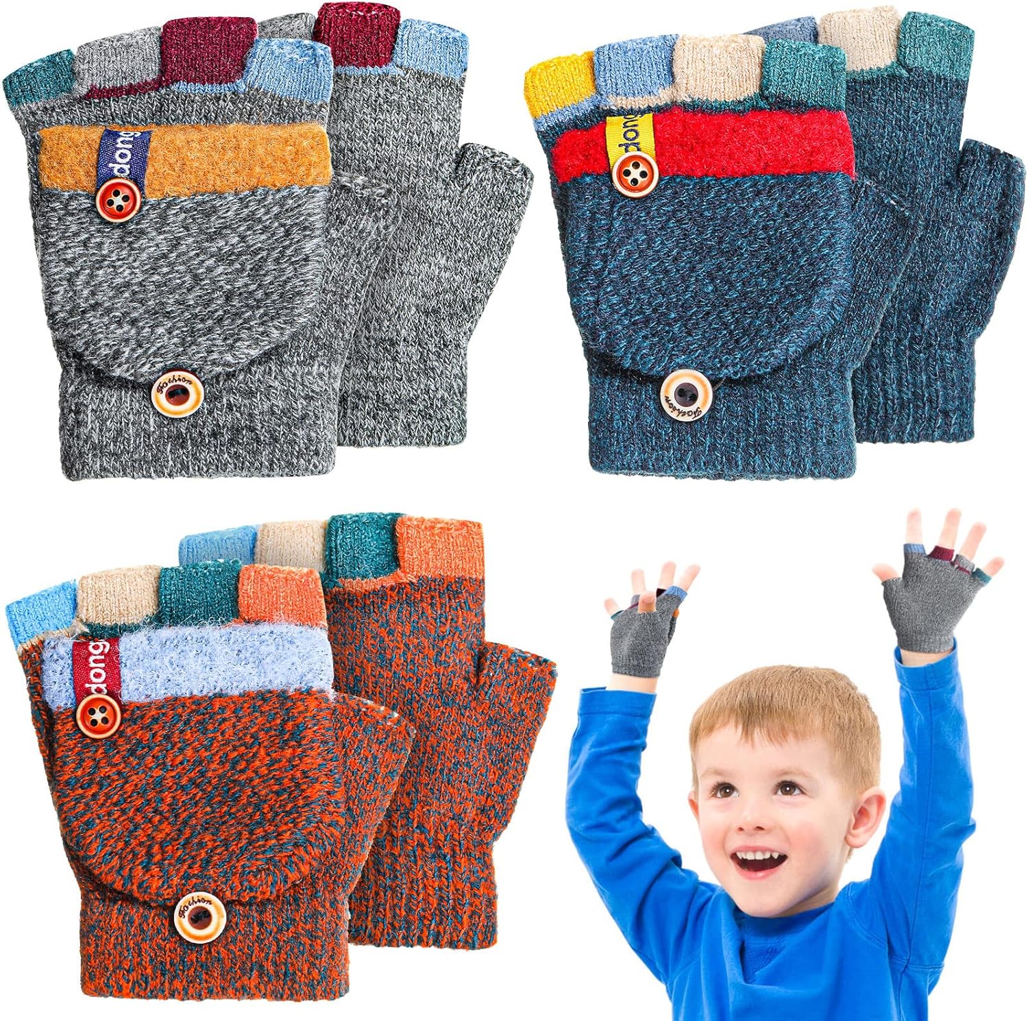 Happy Winter Warm gloves for kidsfreezeProof and cozy