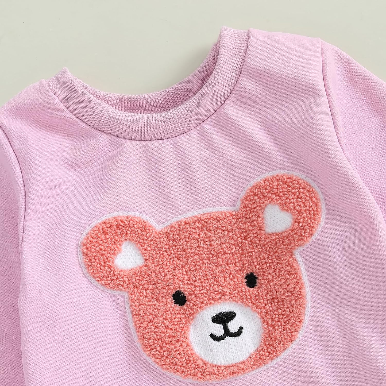 Fall Winter Toddler Bear Sweater Pants Set